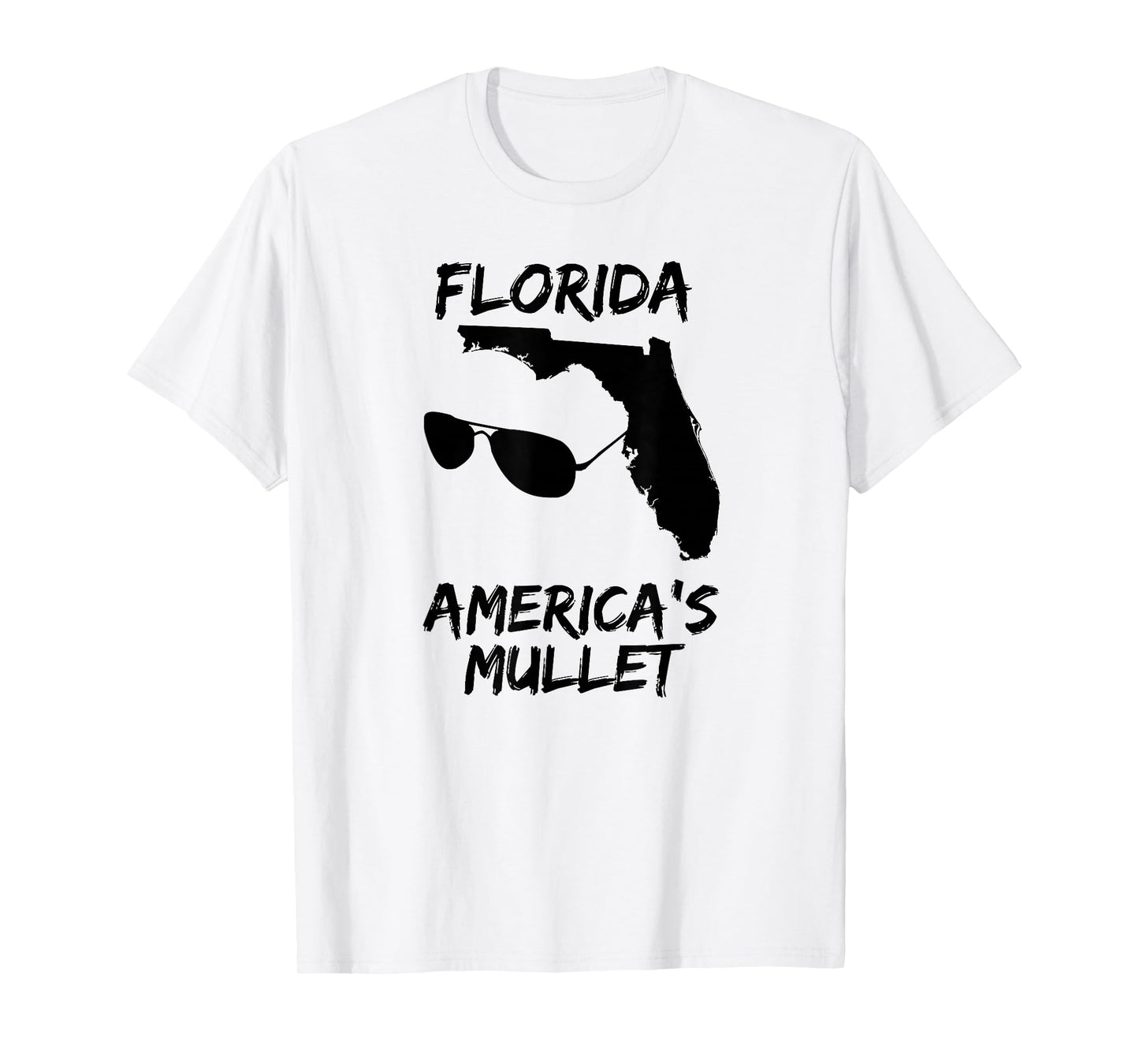 Florida America's Mullet Funny Patriotic American Funny Joke T-Shirt