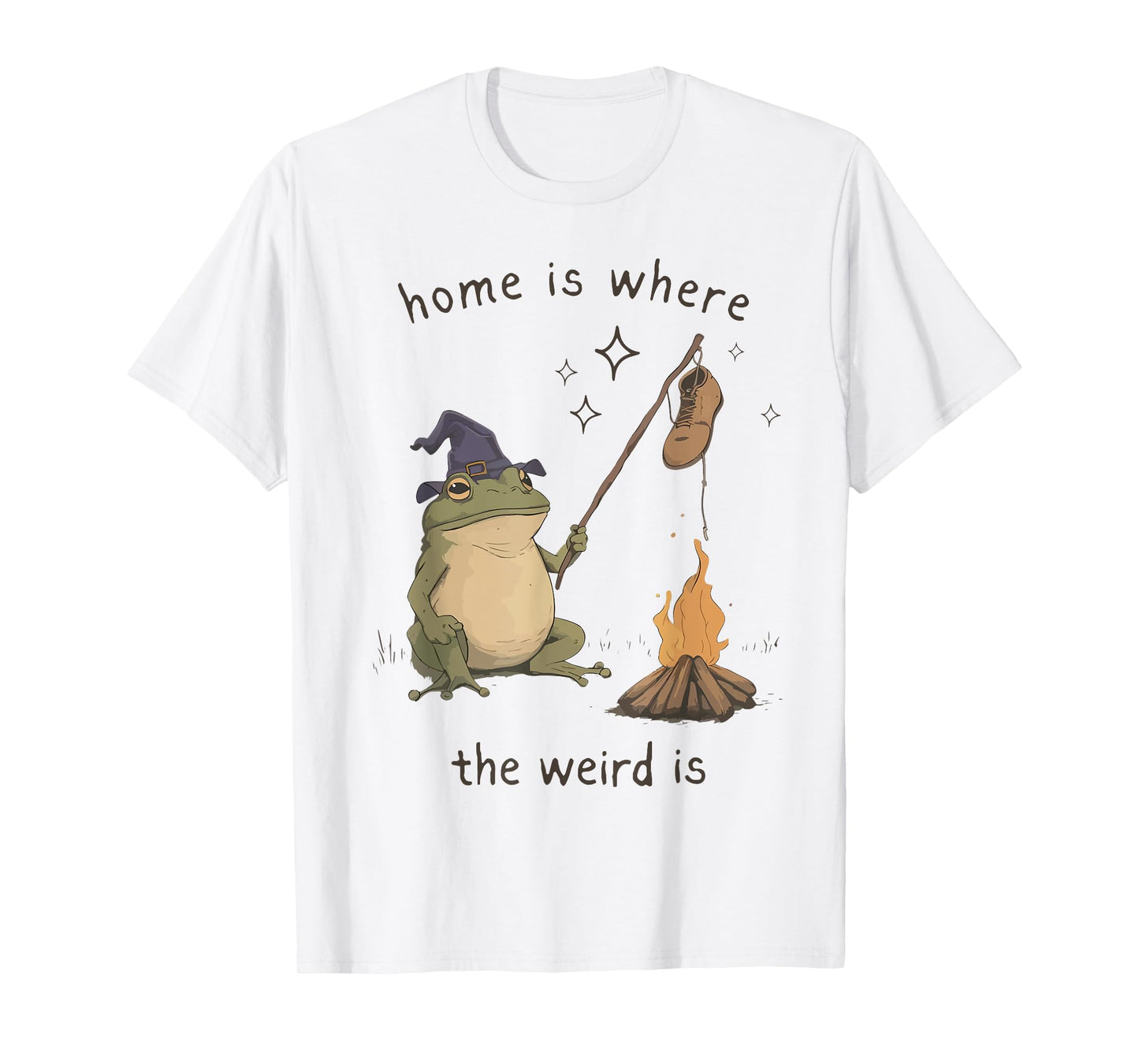 Home is Where The Weird is Frog Roasting Boot T-Shirt