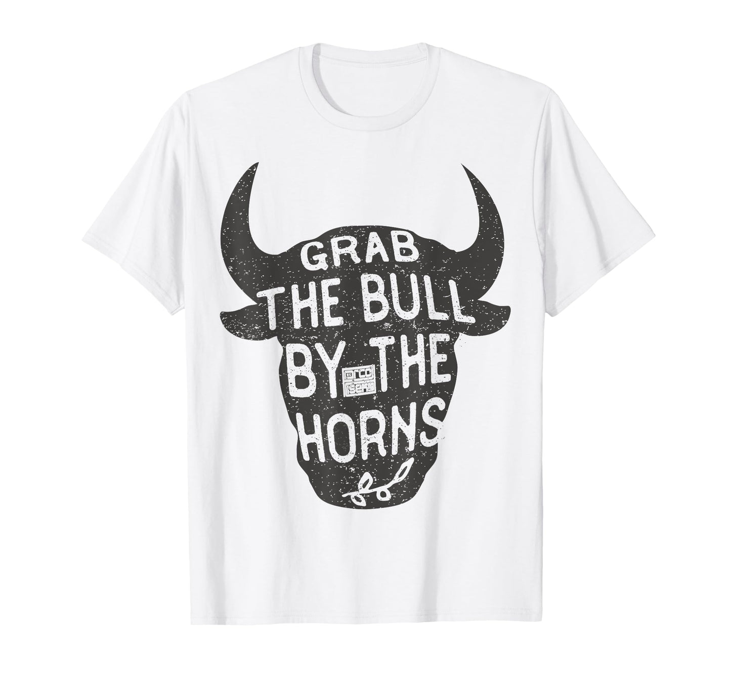 VINTAGE INSPIRATION GRAB BULL HORNS RODEO COW RIDING T-SHIRT T-Shirt