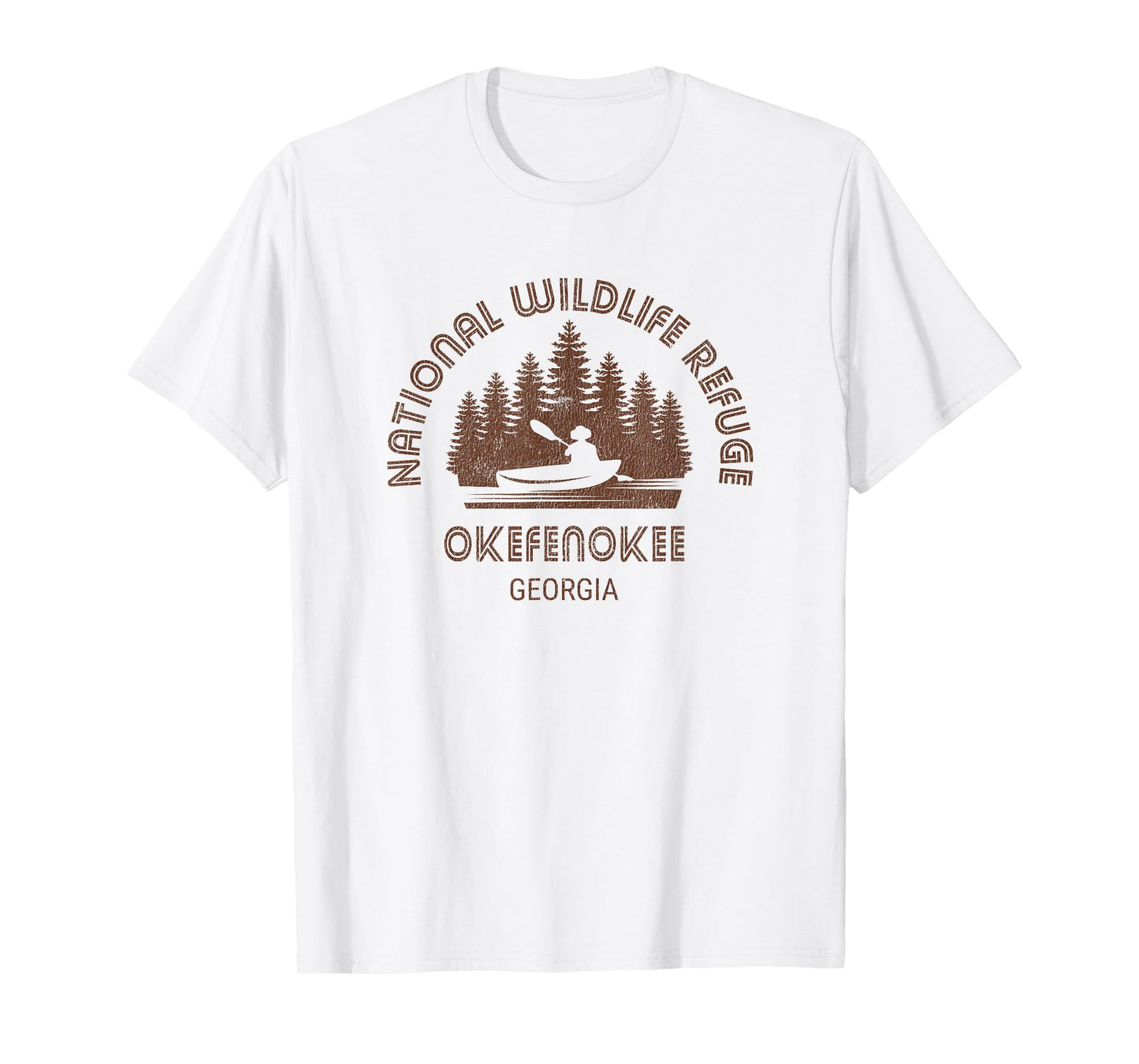 Okefenokee T-Shirt Georgia Wildlife Refuge Canoe Shirt T-Shirt