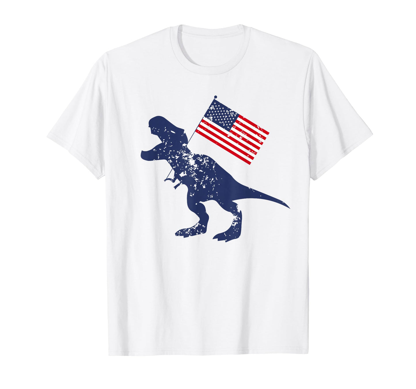 Awesome America American Dino Flag July 4th USA Dinosaur T-Shirt