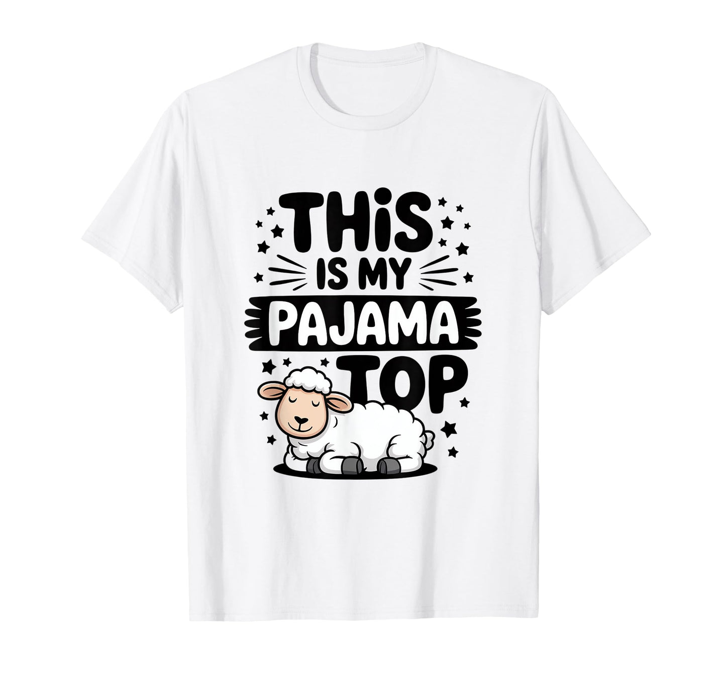 This Is My Pajama Top Cute Sleepy Sheep Design T-Shirt