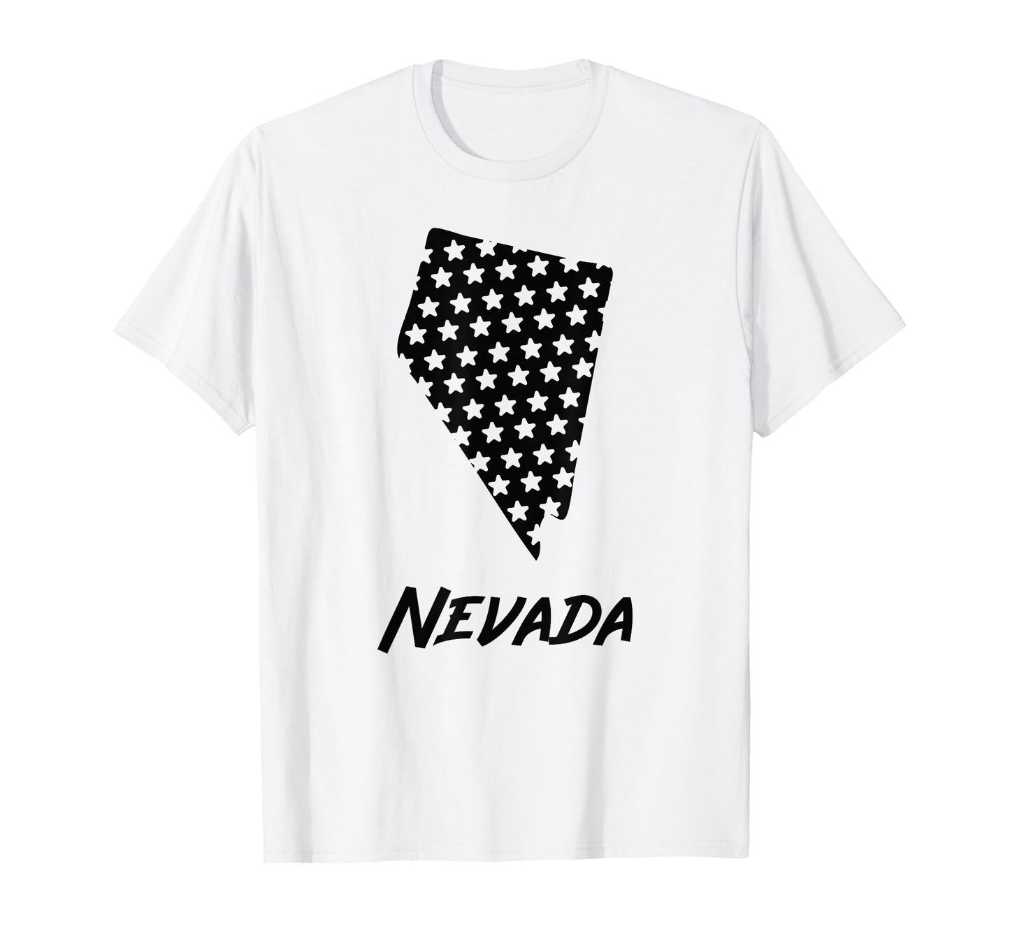 Nevada USA State Outline Stars Vintage Retro Design T-Shirt