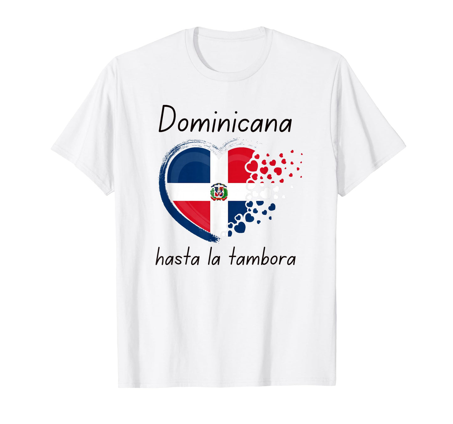 Soy Dominicana Hasta La Tambora Dominican Republic Flag T-Shirt