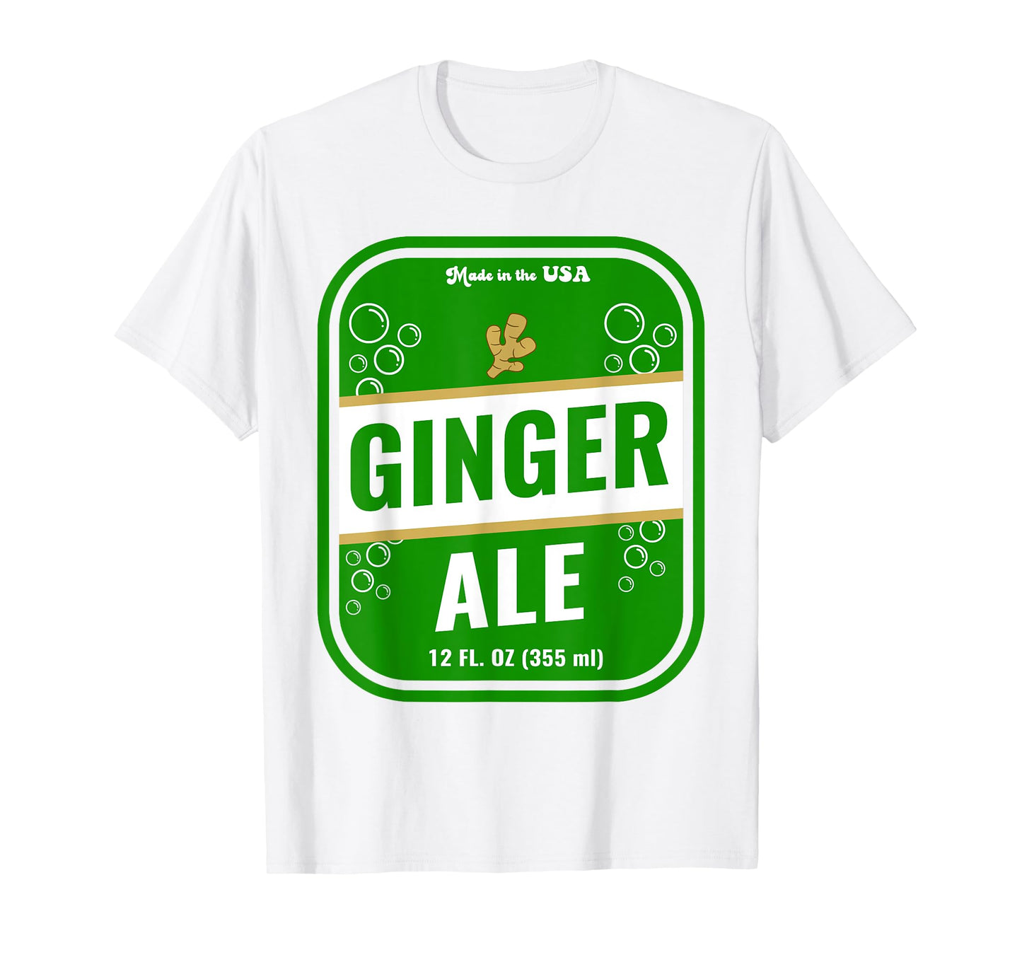 Halloween Costume Ginger Ale Unique Costume Idea T-Shirt