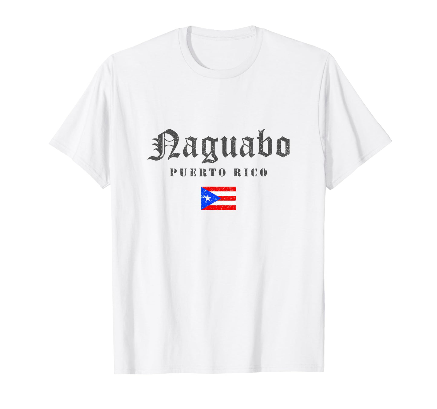 Vintage Naguabo Puerto Rico Flag Pride Home Root Travel T-Shirt