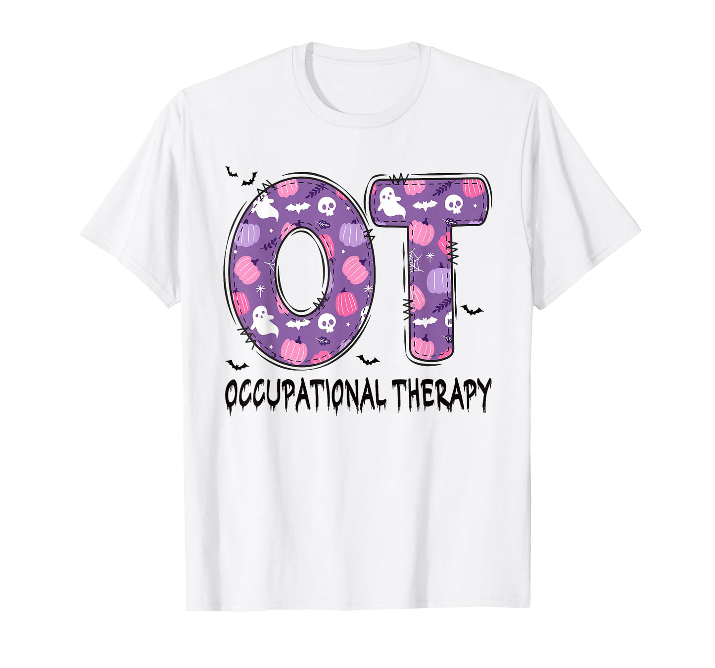 Retro Therapy Squad SLP OT PT Team Halloween funny Physical T-Shirt