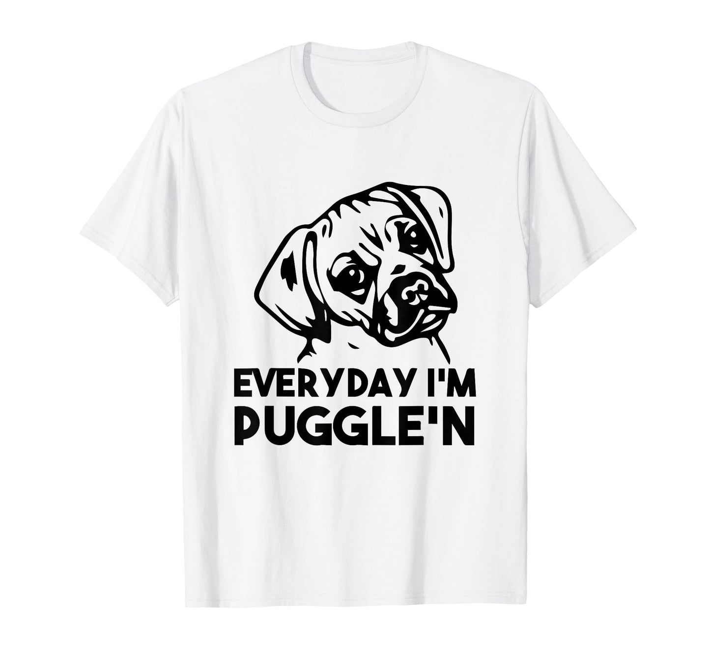 Pug Dog Mom Cute Pug Lover Puggle Mom Dad Puggle T-Shirt