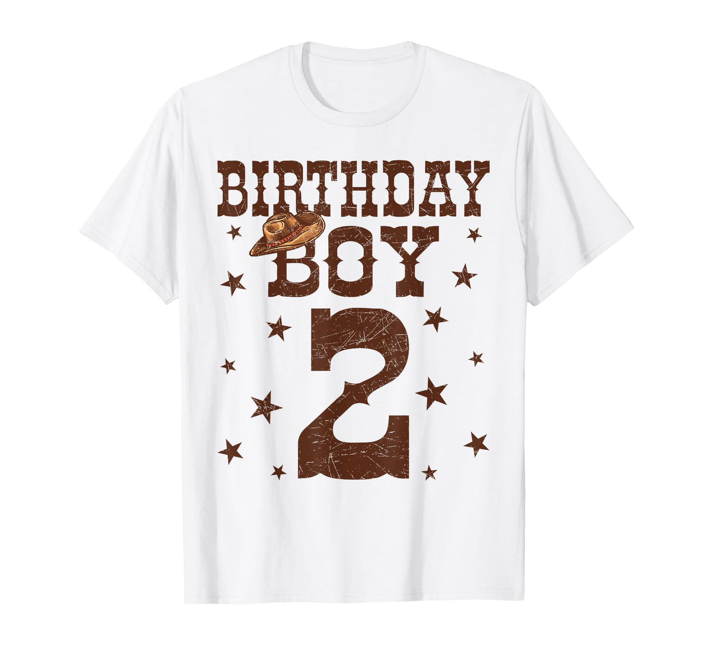 2 Years Old Cowboy Western Rodeo It's My 2nd Birthday Boy T-Shirt
