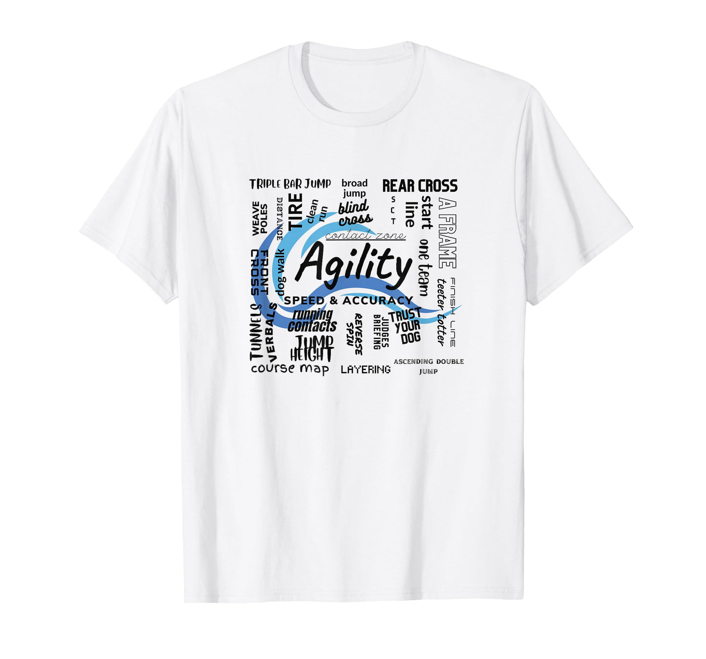 Dog Agility Word Cloud Essential Gear T-Shirt