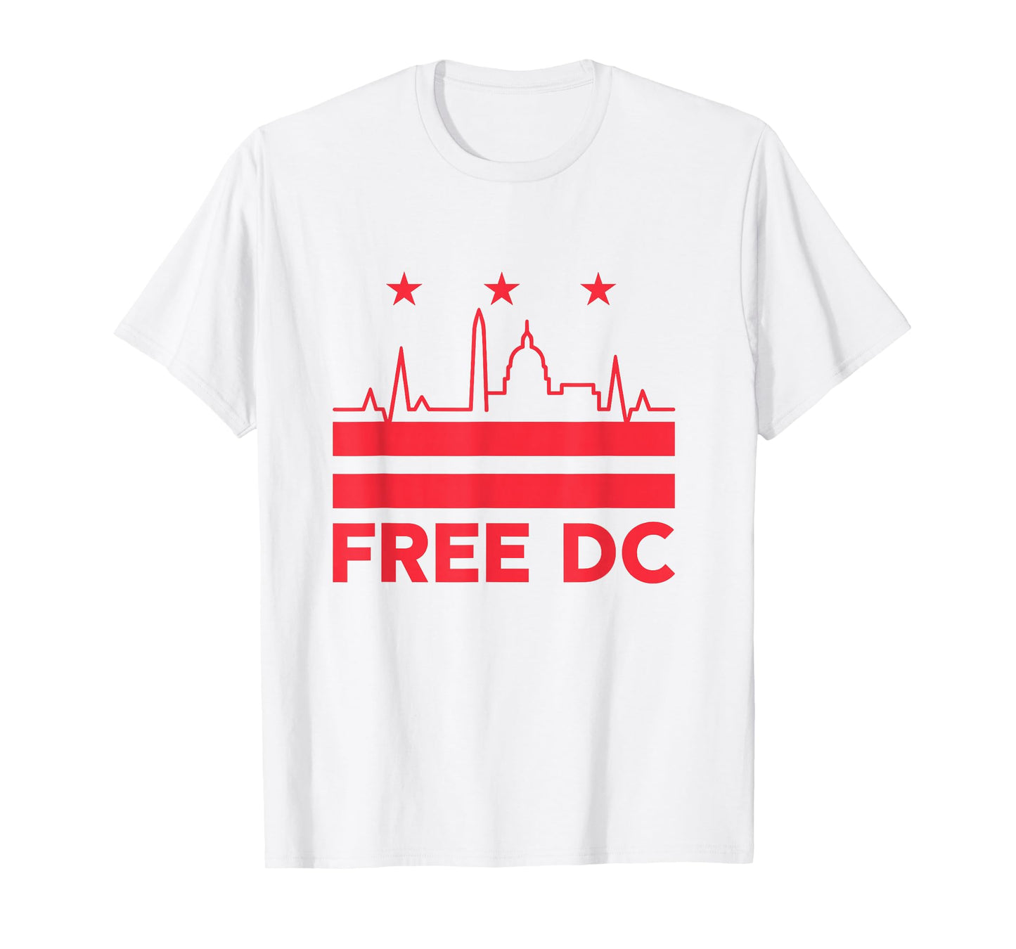 Vintage Free DC Washington Retro Protect Home Rule Quote T-Shirt