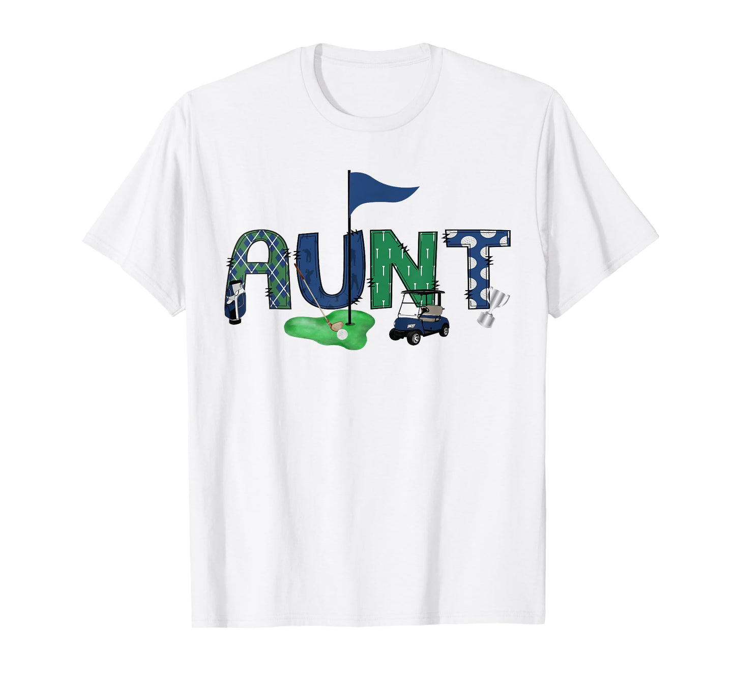 Aunt Of The Birthday Boy Hole in One Golf Sport Matching T-Shirt