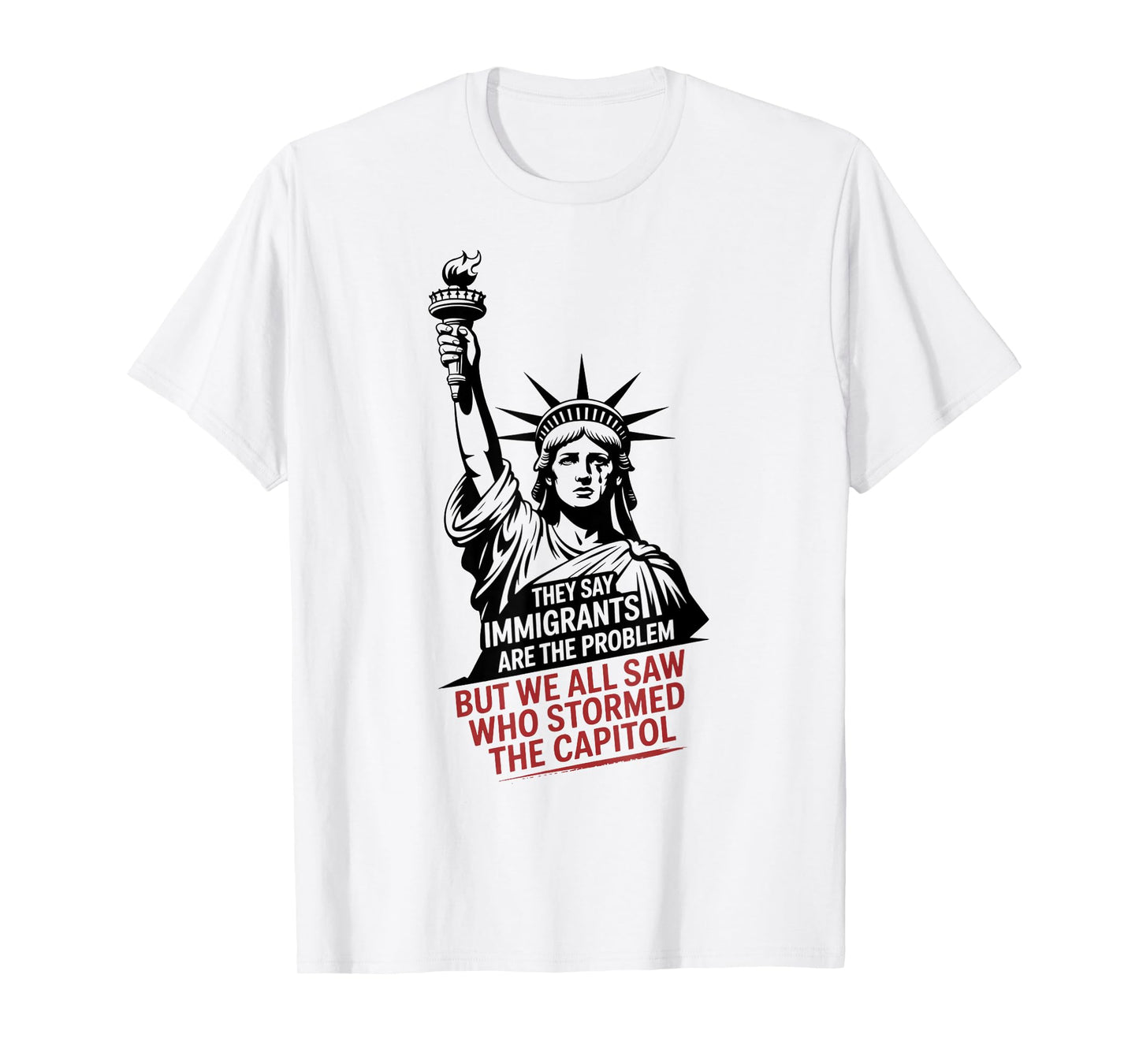 They Say Immigrants Are The Problem But We All Saw Stormed T-Shirt