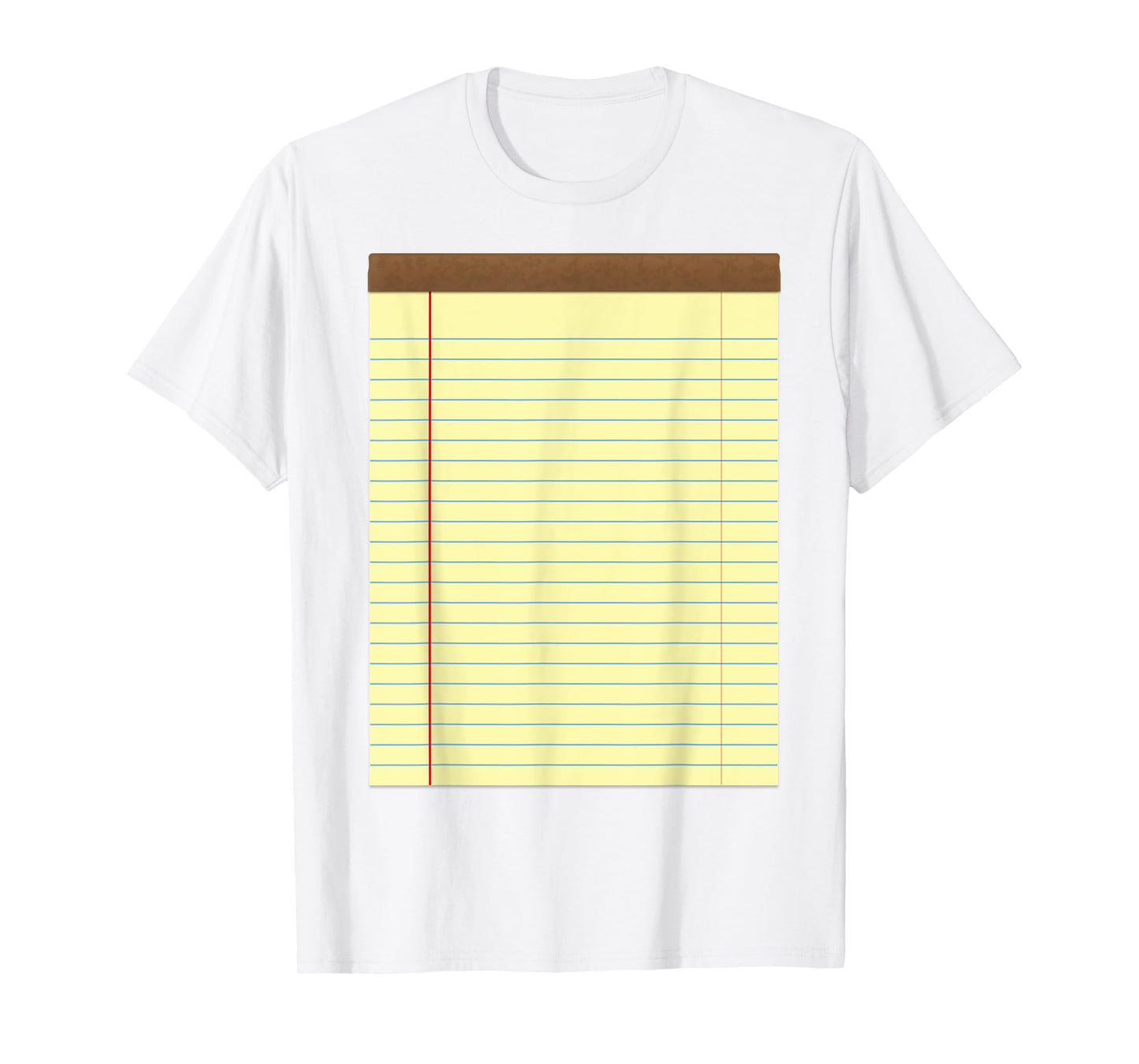 Yellow Pad Lined Notebook Couple Group Halloween Costume T-Shirt