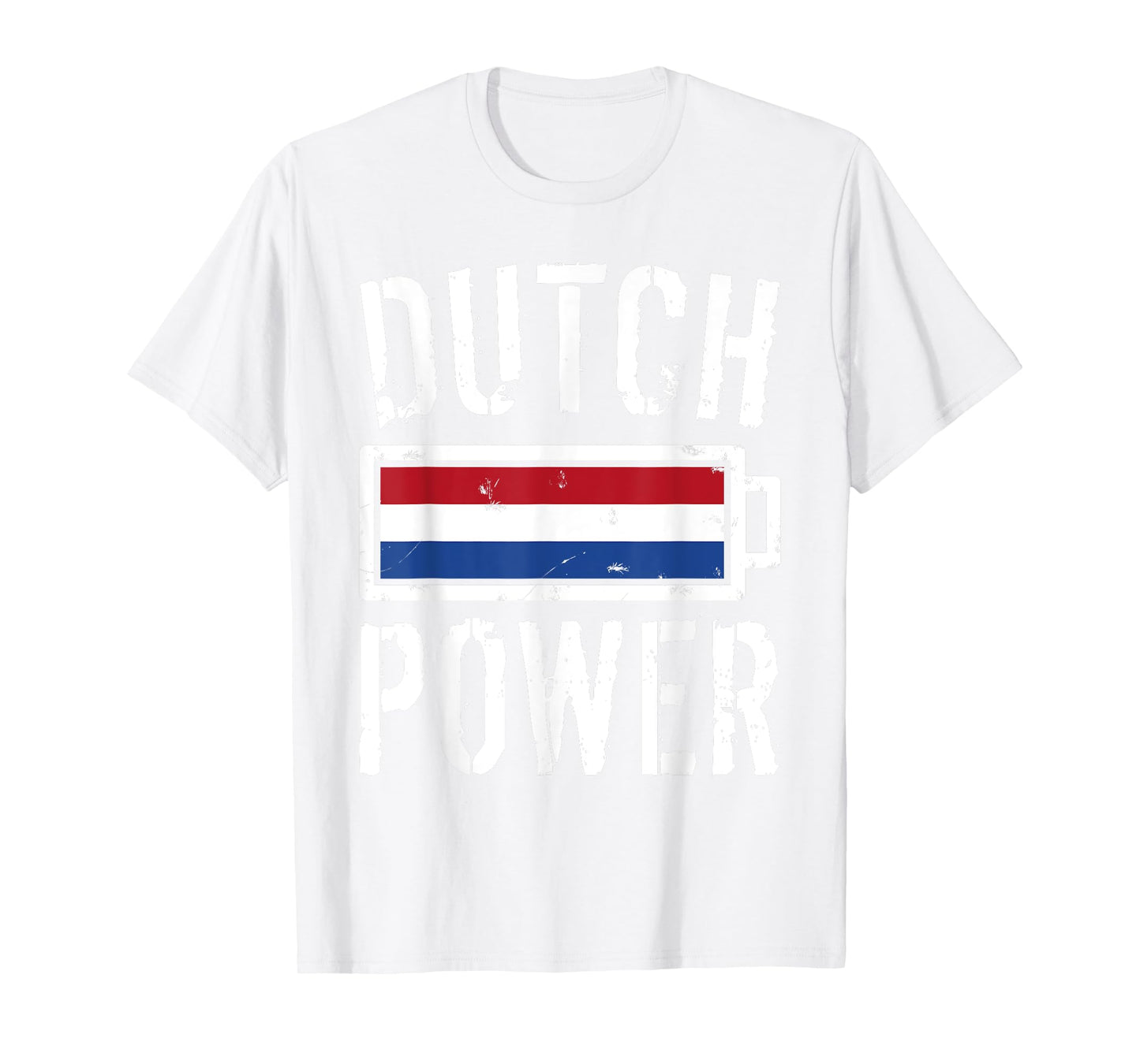 Netherlands Flag T-Shirt | Dutch Power Battery Proud Tee T-Shirt