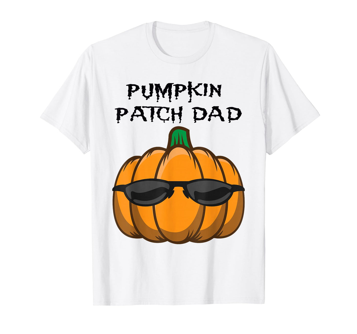 Pumpkin Patch Dad Halloween Outfit Funny Jack O Lantern T-Shirt