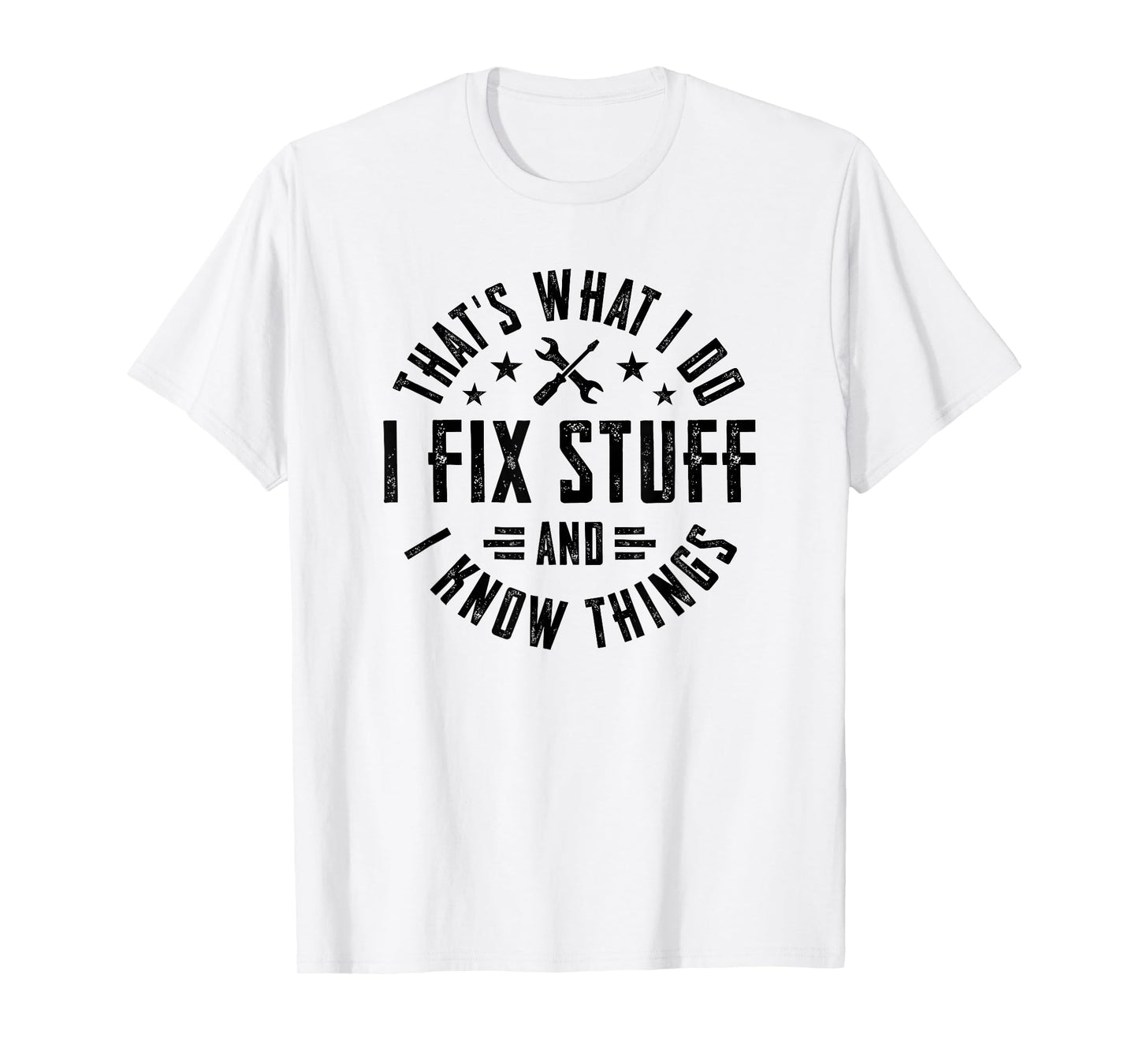 I Love My Carpenter Dad Vintage I Fix Stuff And I Know Things T-Shirt