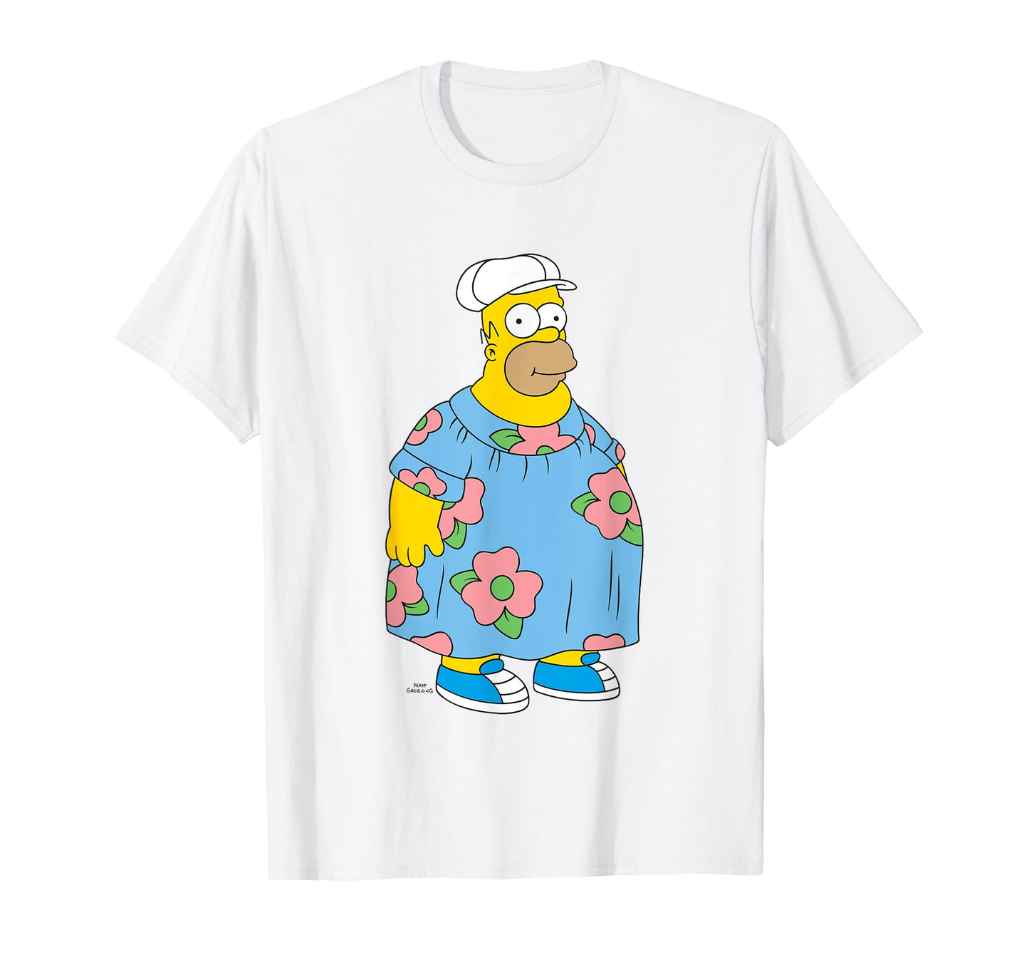 The Simpsons Iconic King Size Homer Muumuu Big Chest Logo T-Shirt