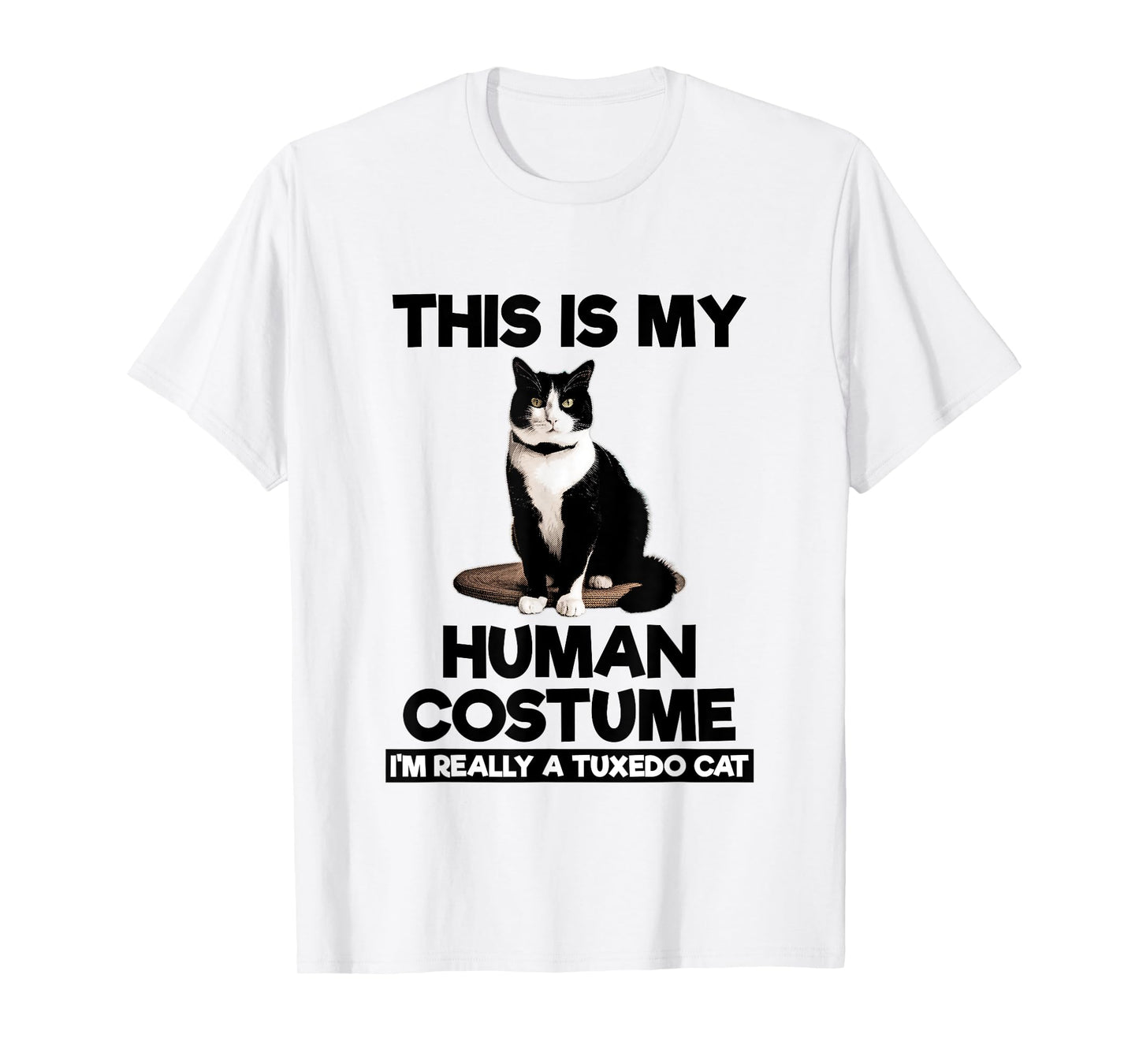 This Is My Human Costume Shirt Funny Tuxedo Cat Kitten Lover T-Shirt
