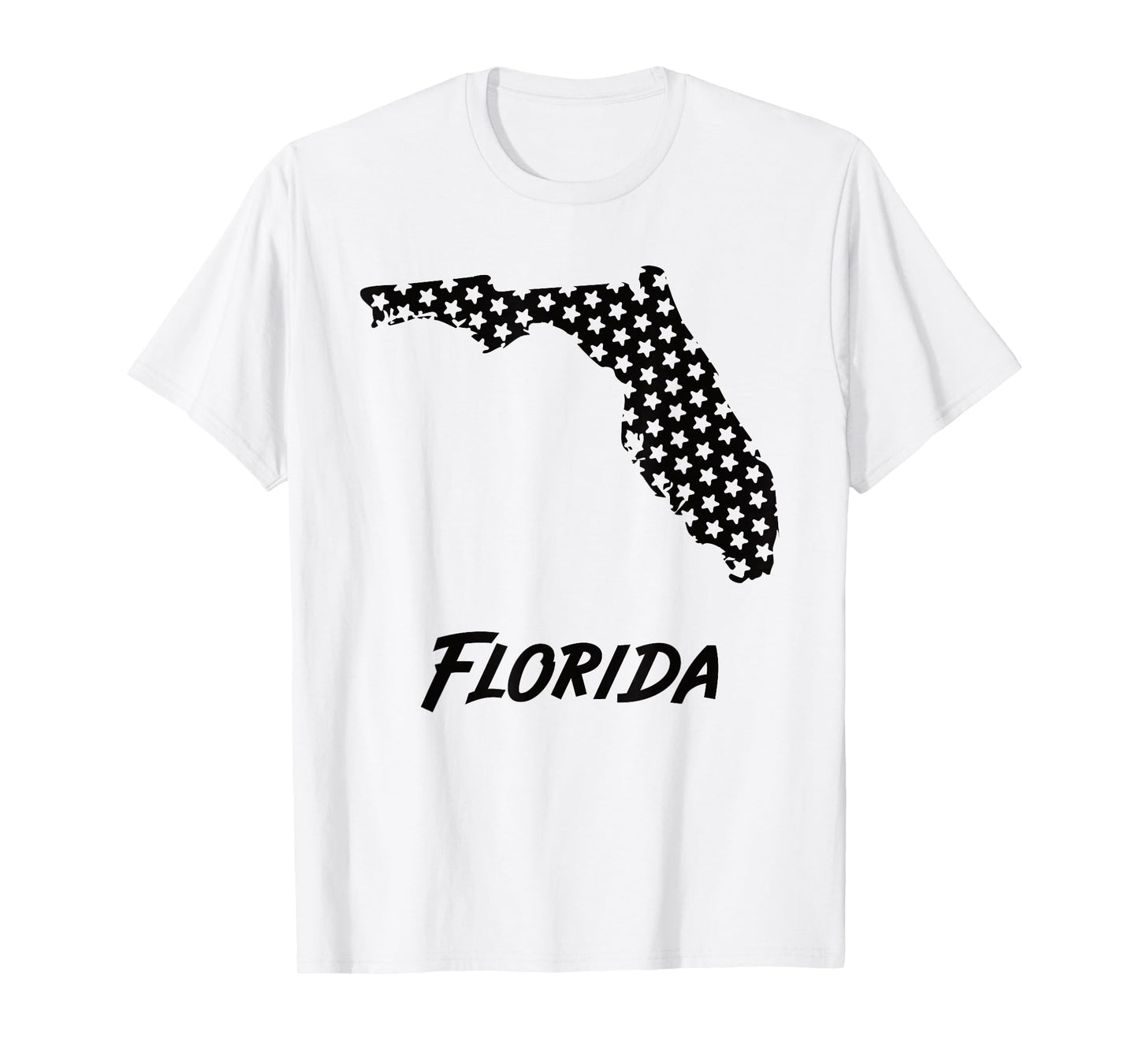 Florida USA State Outline Stars Vintage Retro Design T-Shirt