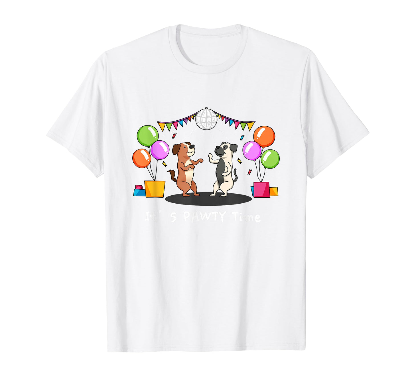 It's Pawty Time - Funny Dog Party Pun T-Shirt T-Shirt