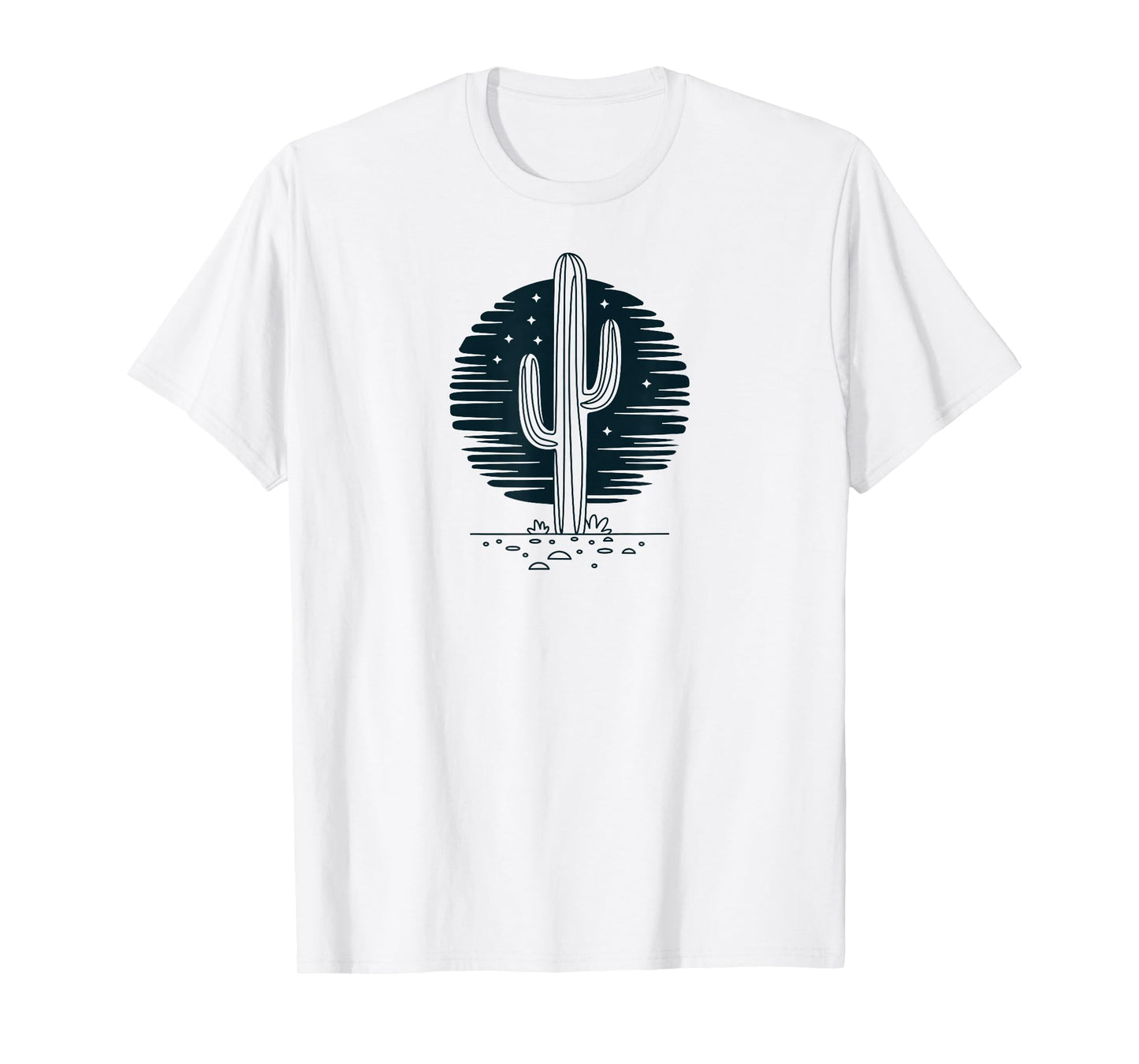 Retro Cowboy Old Western West Cactus Desert Landscape T-Shirt