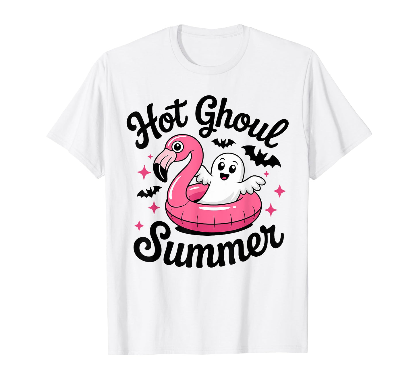 Hot Ghoul Summer Halloween Ghost pool party T-Shirt