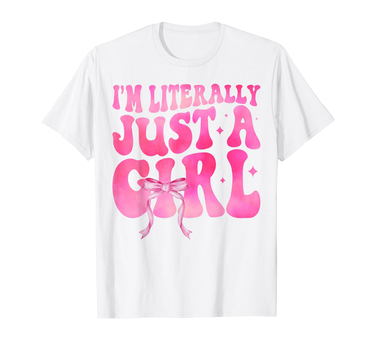 I'm Literally Just A Girl Sad Hamster Meme With Pink Ribbon T-Shirt