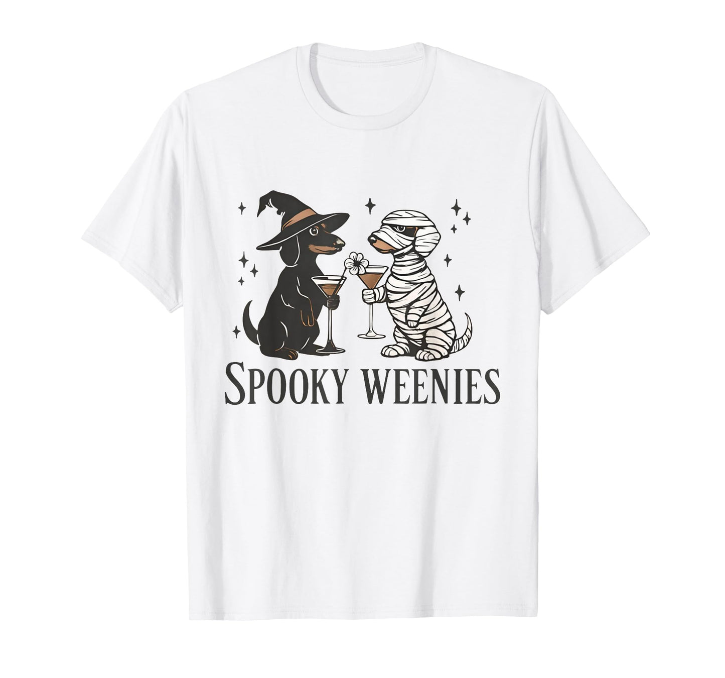 Retro Spooky Weenies Halloween Dachshund Spooky Season T-Shirt