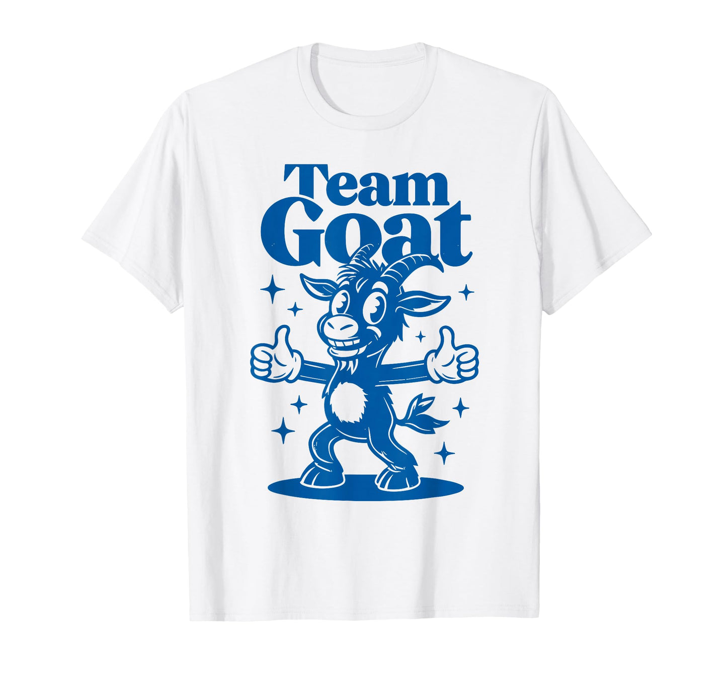 Team Goat Funny Cartoon Farm Party Retro Barn Animal Theme T-Shirt