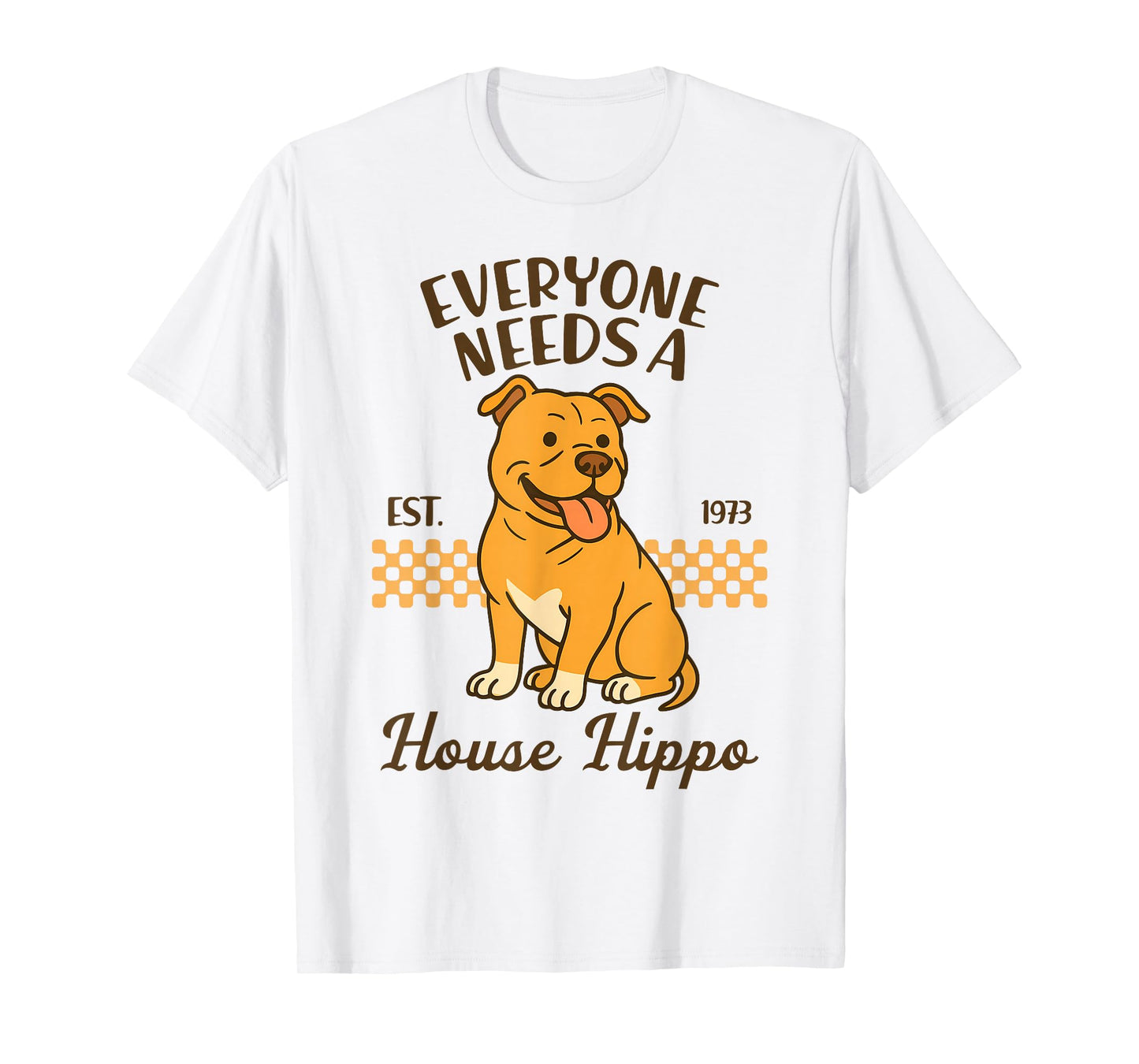 Pitbull Mom Pittie Mom Dog Mama Everyone Needs A House Hippo T-Shirt