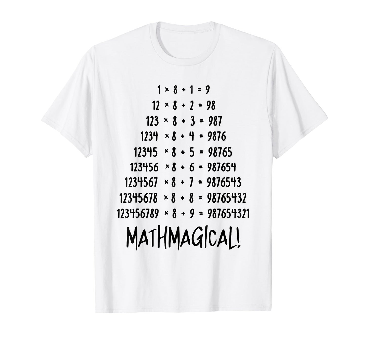 Mathmagical Christmas Math Teacher Pajamas Funny Math Pun T-Shirt