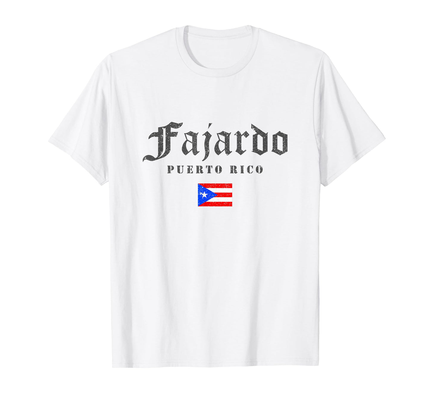 Vintage Fajardo Puerto Rico Flag Pride Home Root Travel T-Shirt
