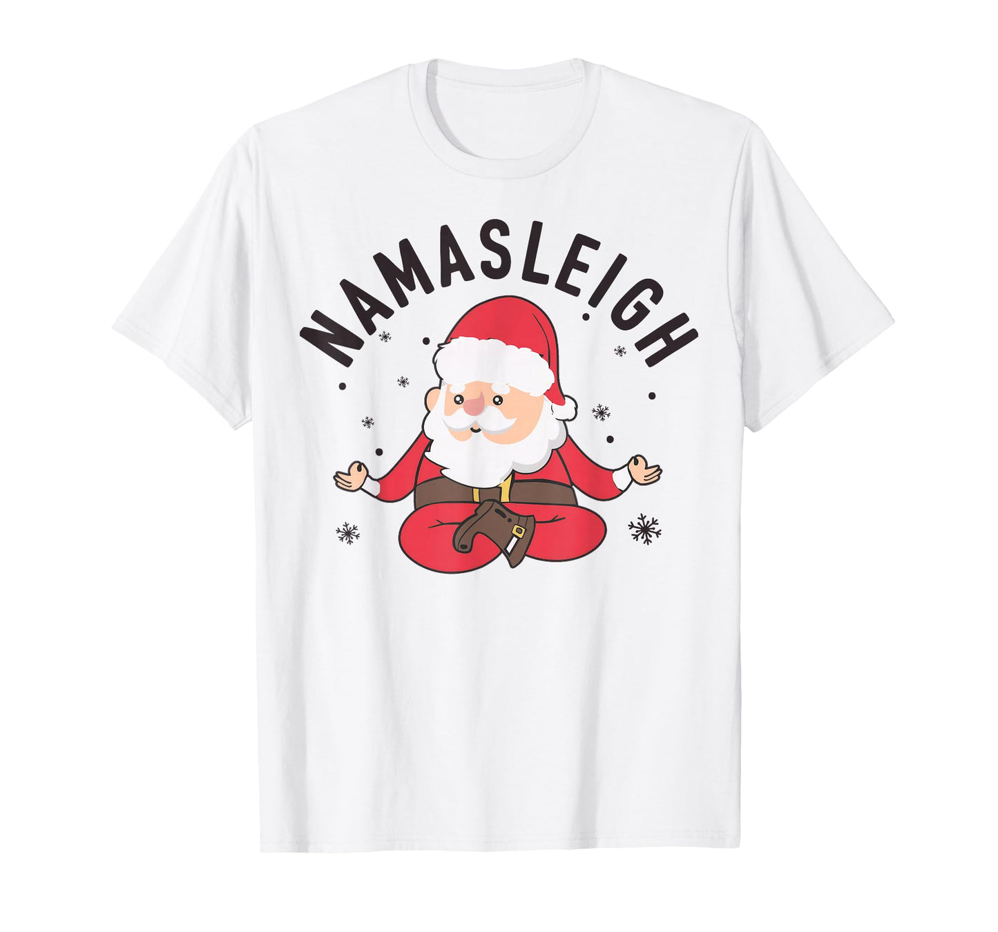 Santa Namasleigh Funny Santa Namaste Christmas Santa Yoga T-Shirt