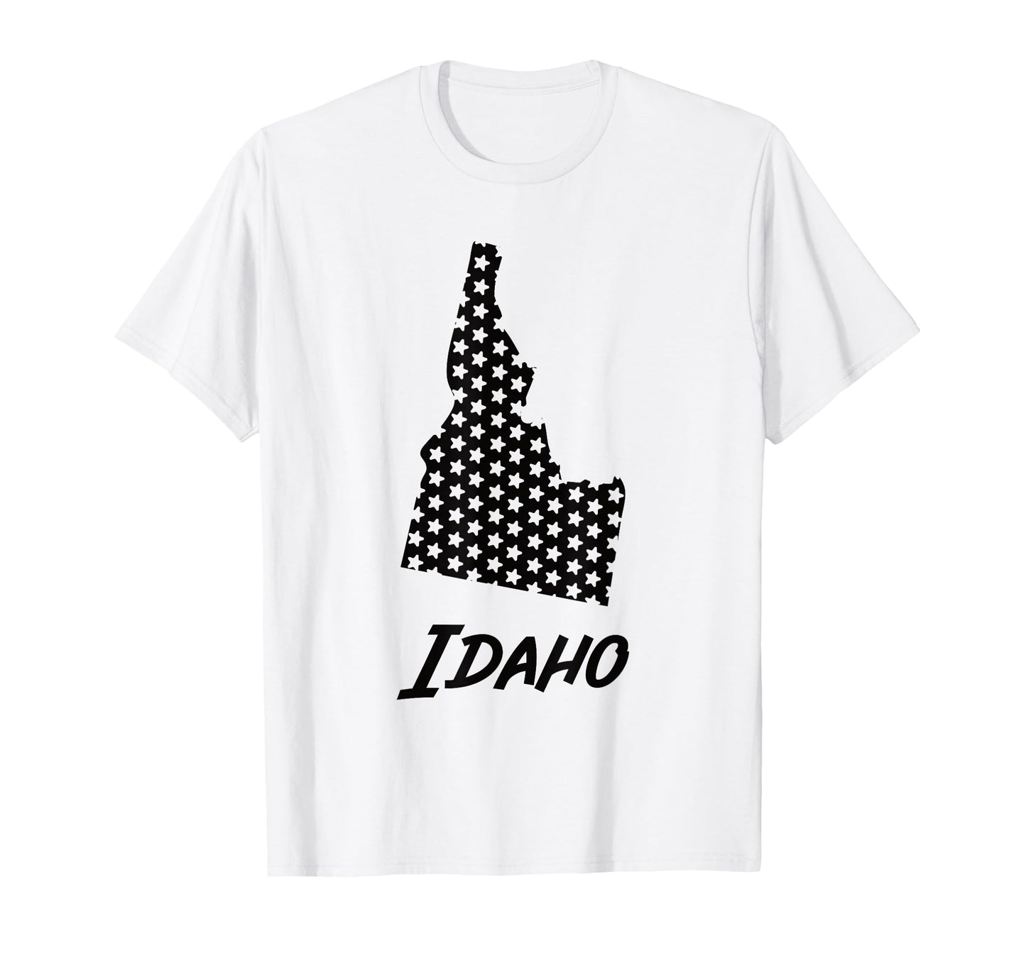 Idaho USA State Outline Stars Vintage Retro Design T-Shirt