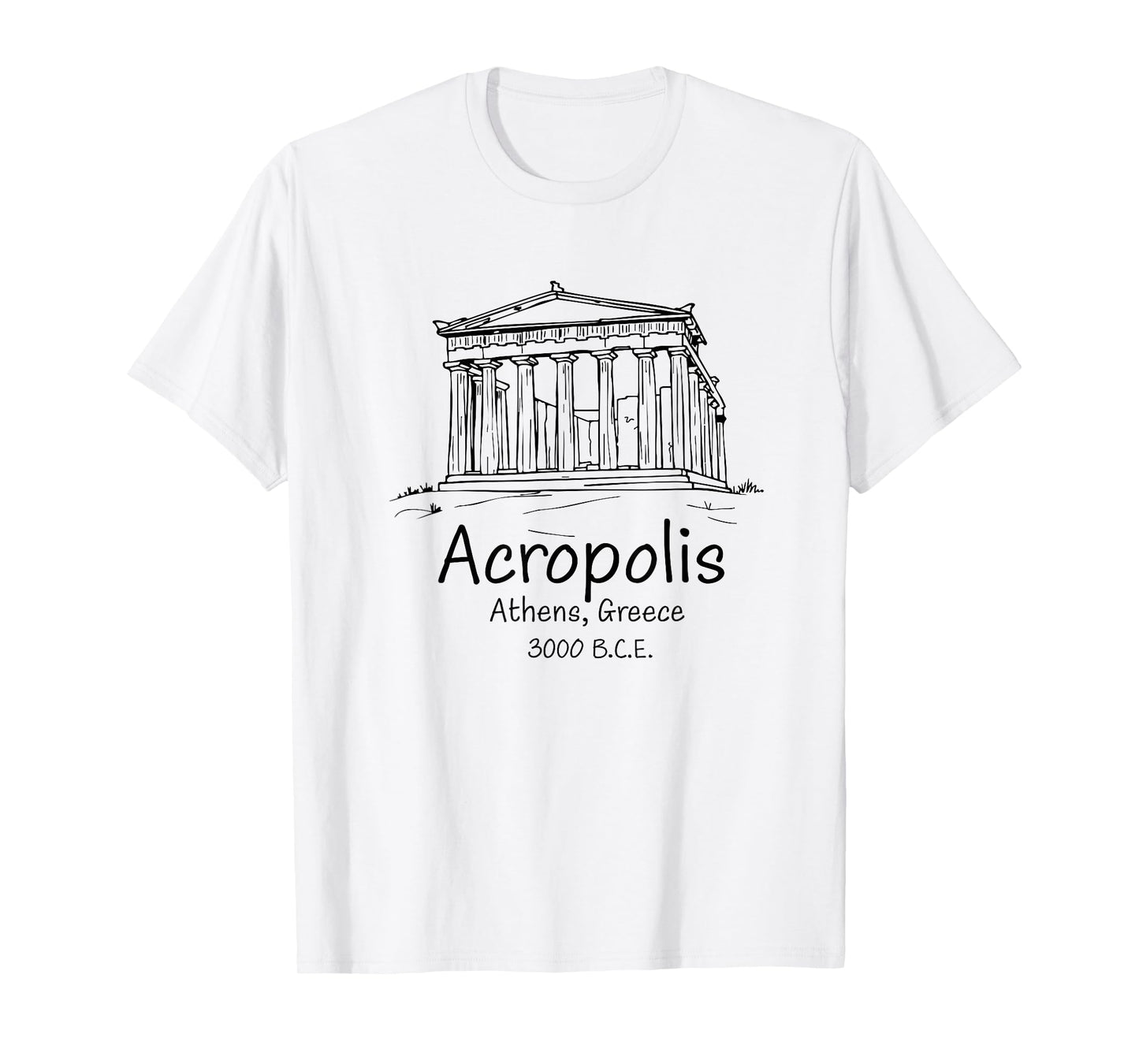 Souvenir from Acropolis Athens Greece Greek Parthenon T-Shirt