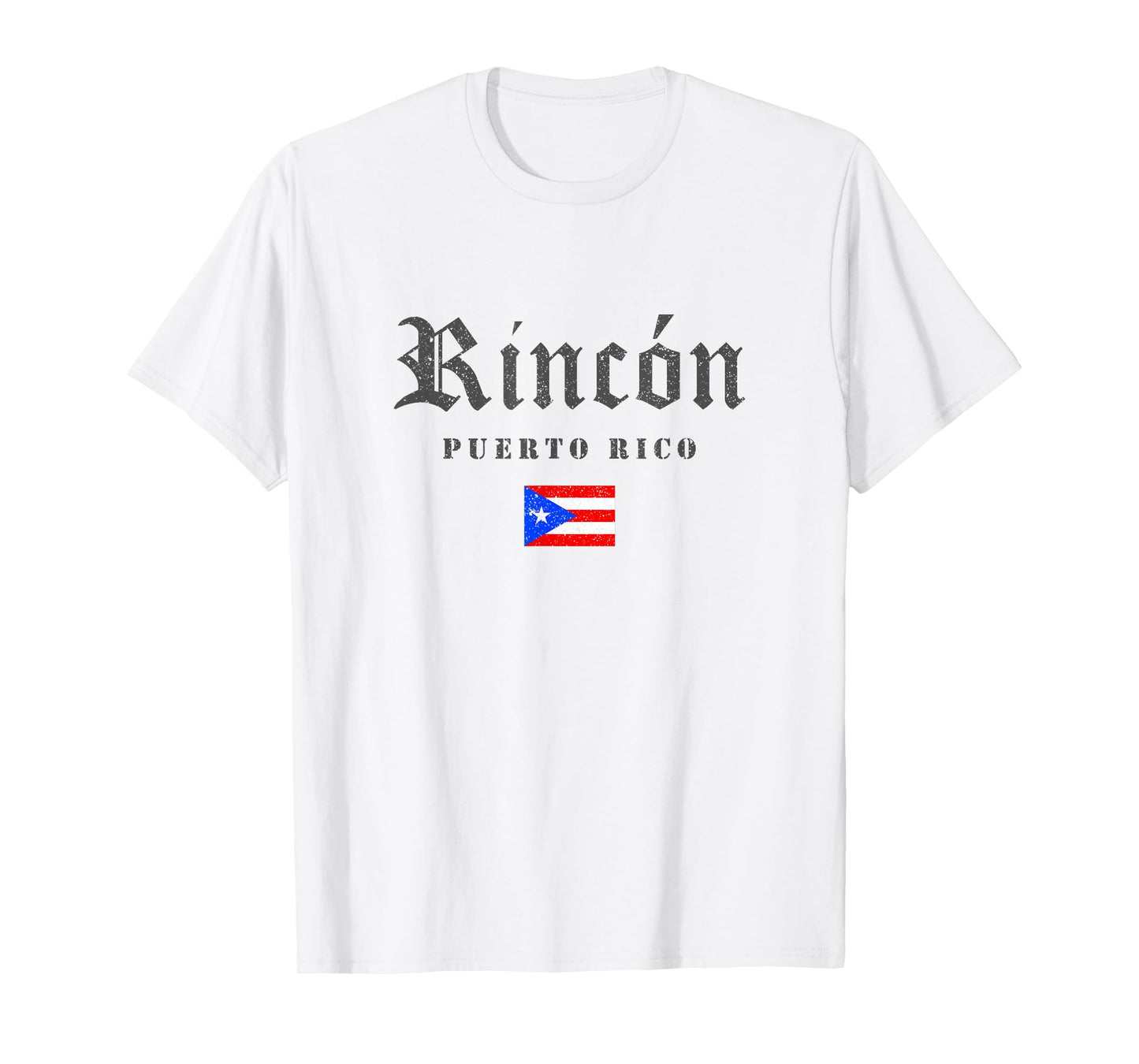 Vintage Rincón Puerto Rico Flag Pride Home Root Travel T-Shirt