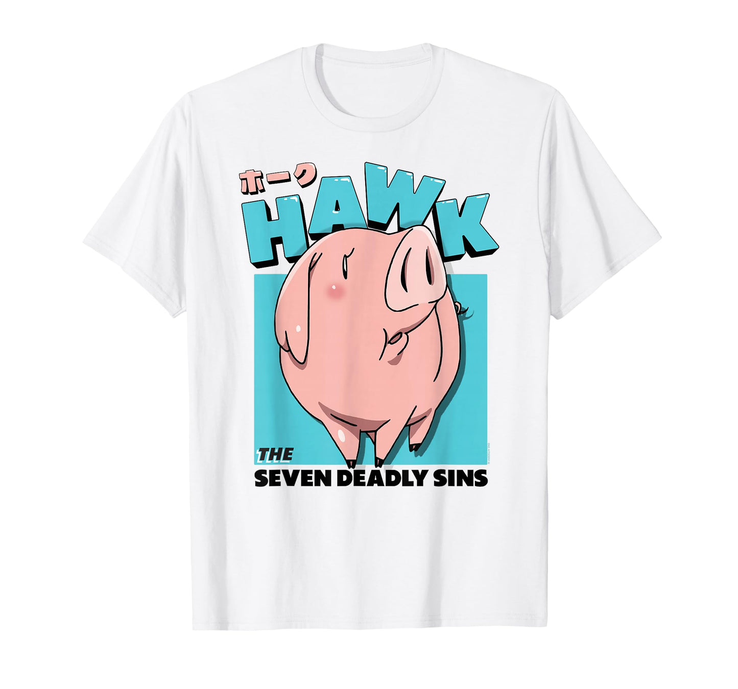 The Seven Deadly Sins Hawk The Pig Cute Portrait Anime T-Shirt