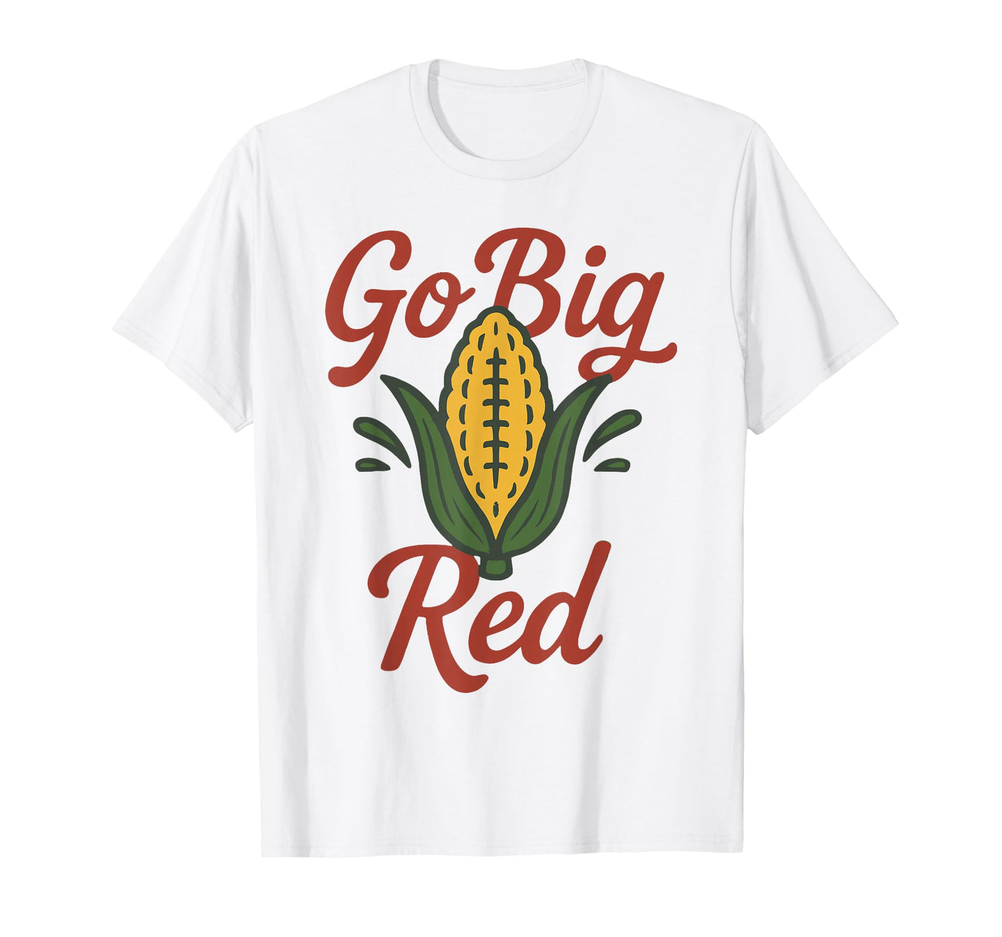 Corn Power Red Spirit Design for Football Fans T-Shirt