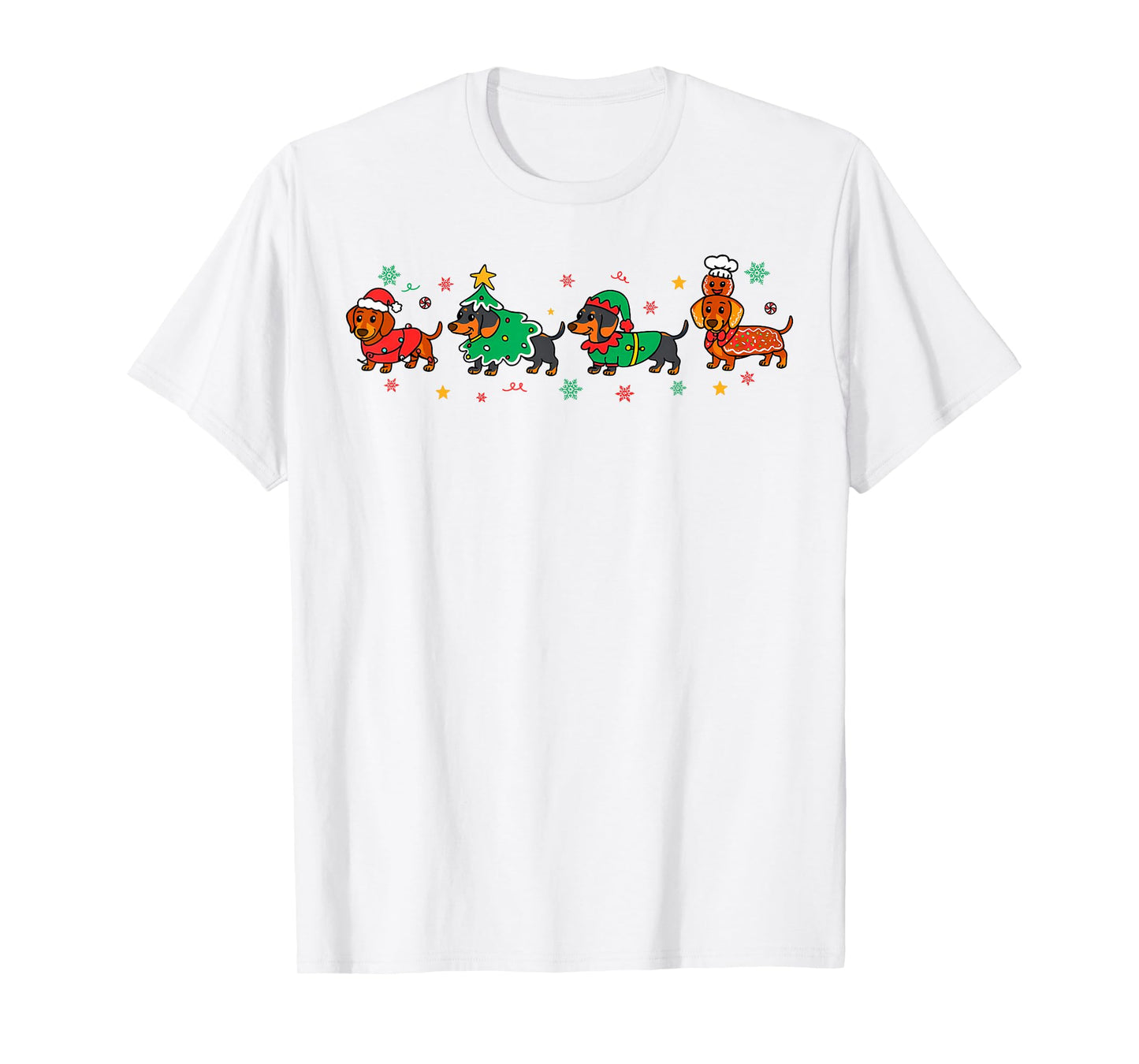 Christmas Dachshund Sausage Dog Dachshunds Men Women Kids T-Shirt