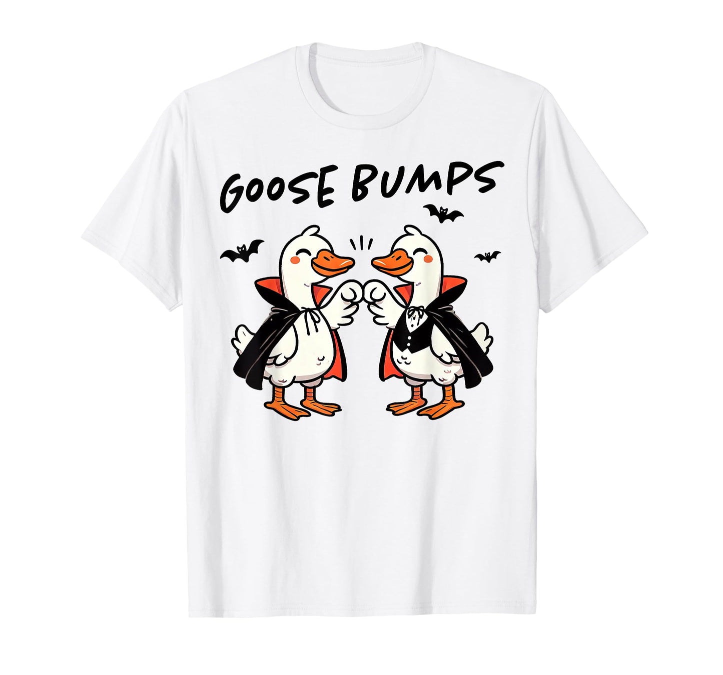 Cute Goose Bumps Animals Pun Witch Bats Halloween Lover Kids T-Shirt