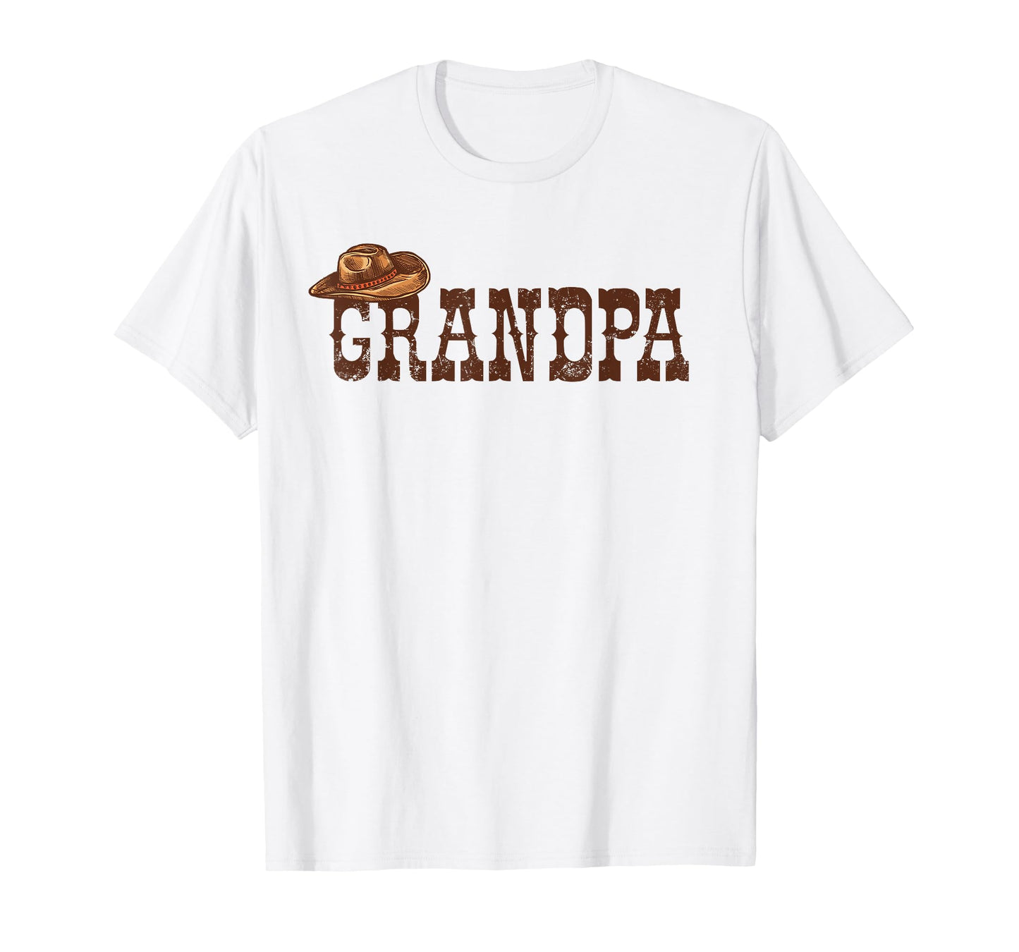 Grandpa Western Family Matching Birthday Cowboy Cowgirl T-Shirt