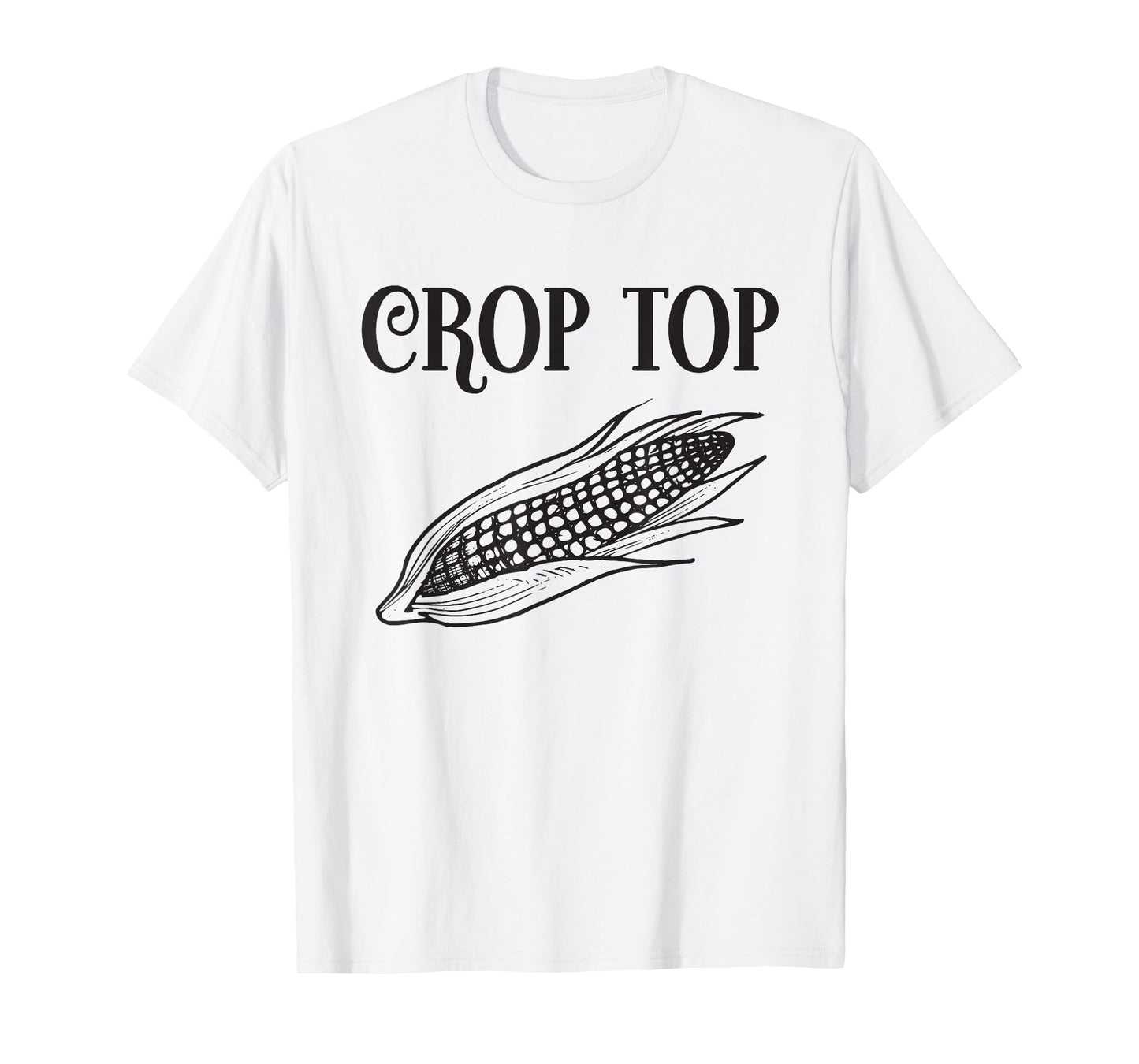 Crop Top Funny Gardening Farming Corn Lover Corny Country T-Shirt
