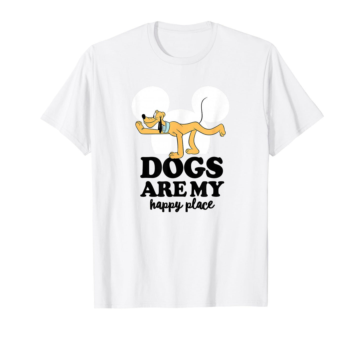Pluto - Dogs are My Happy Place T-Shirt