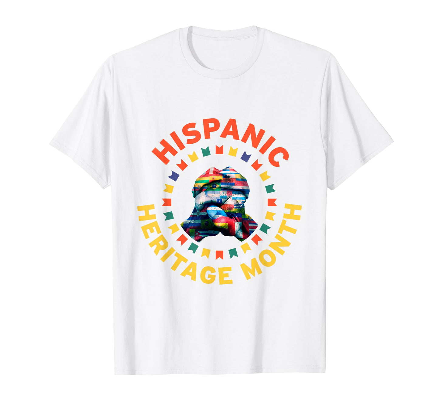 Hispanic Heritage Month Shirt Countries Flag Holding Hands T-Shirt