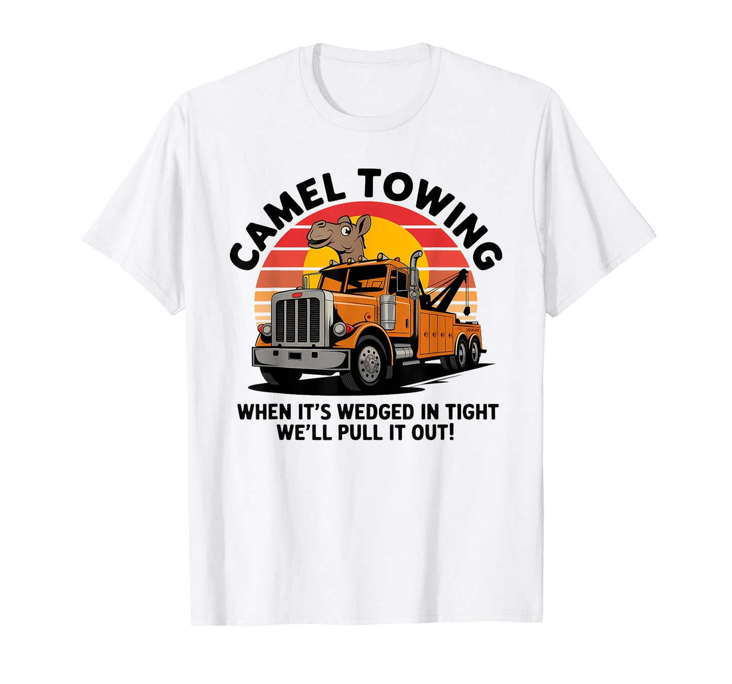 Camel Towing Funny Retro Adult Humor 2025 Hillbilly Costume T-Shirt