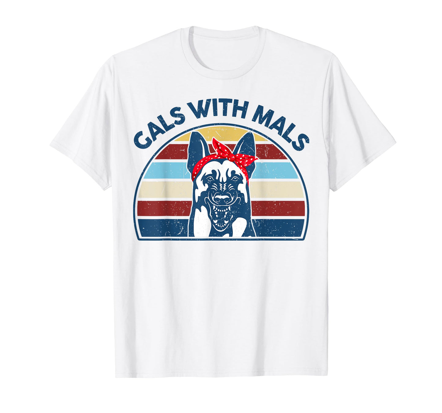 Funny Belgian Malinois Gals With Mals for Maligator Dog Mom T-Shirt