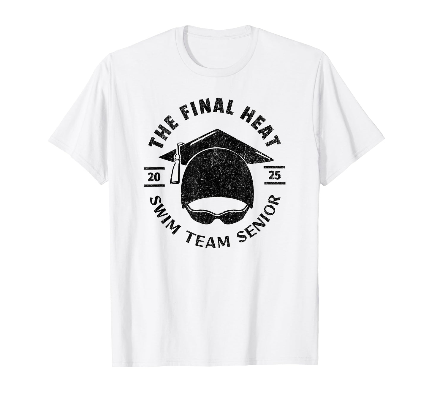 Swim Senior 2025 Graduation Cap T-Shirt