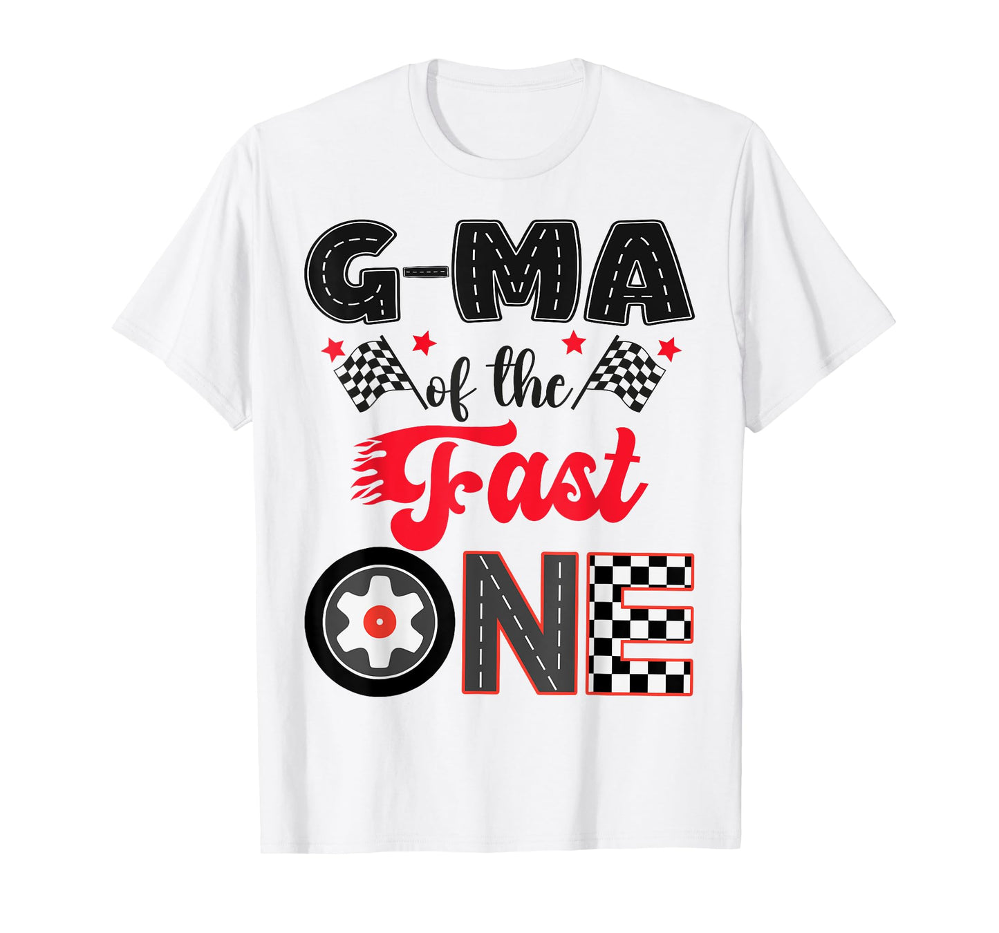 G-Ma Of The Fast One Car Racing Dad 1St Birthday Boy T-Shirt
