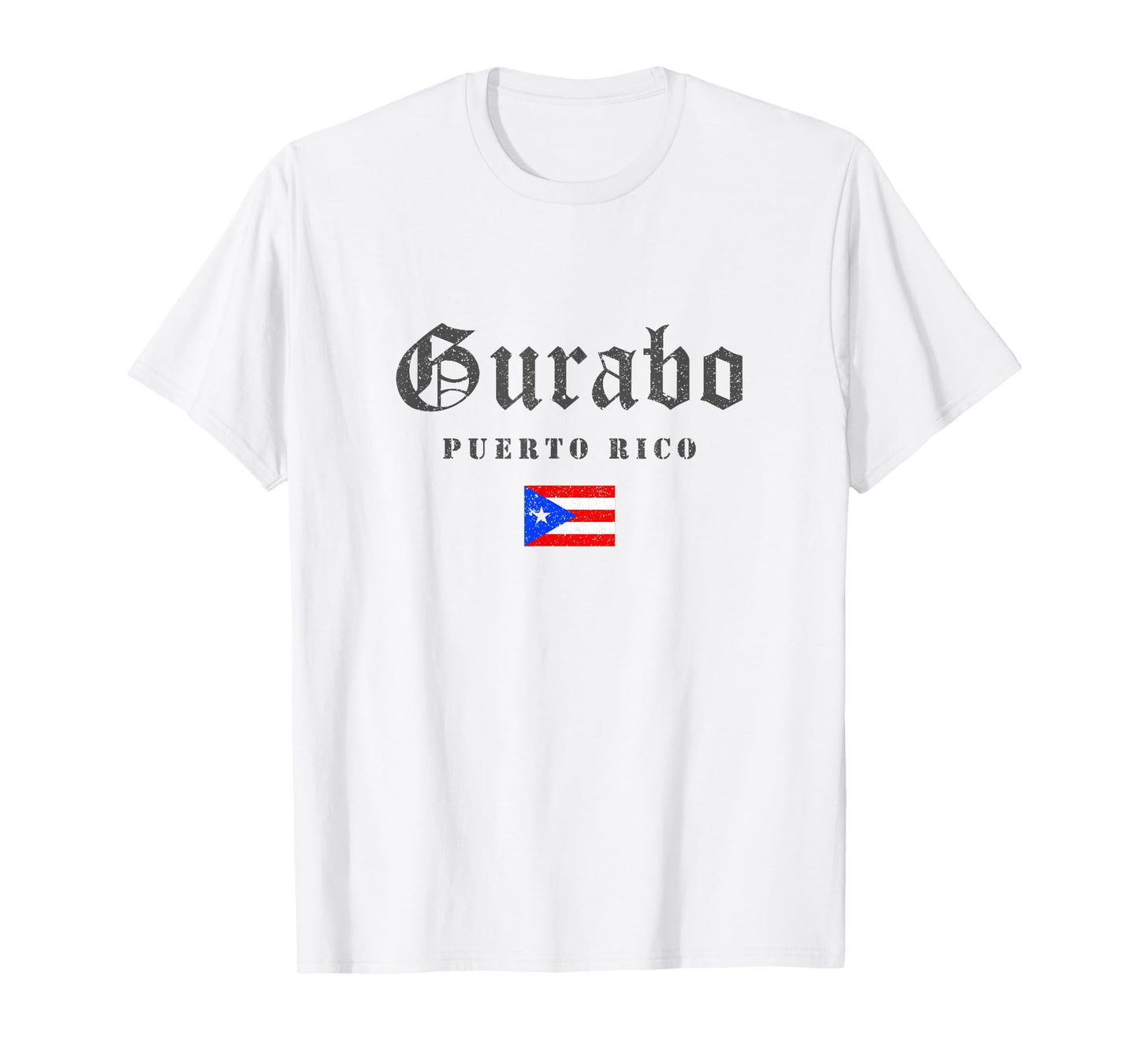 Vintage Gurabo Puerto Rico Flag Pride Home Root Travel T-Shirt